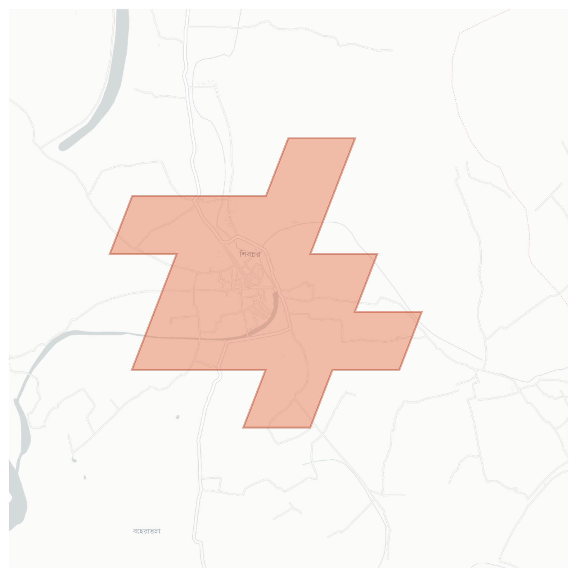 Shibchar geographic map