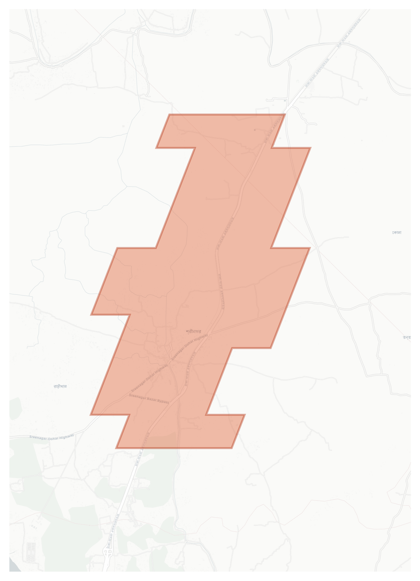 Sreenagar geographic map