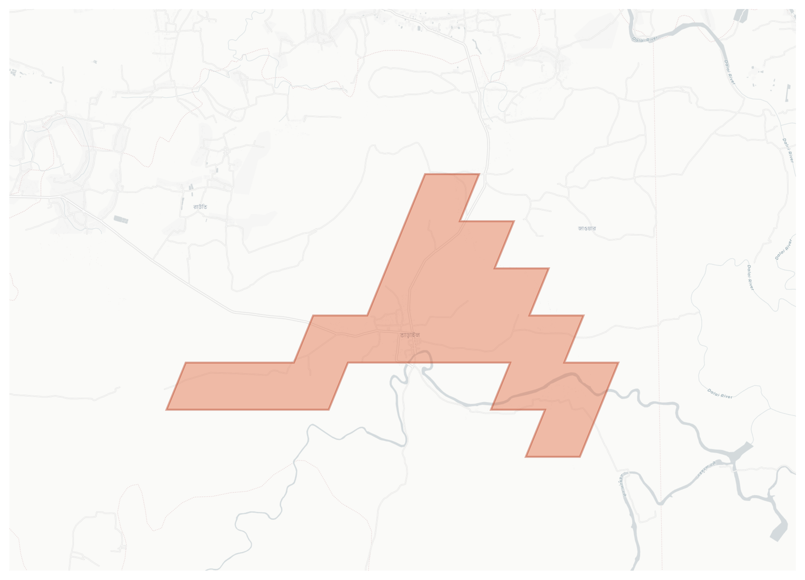 Tarail geographic map