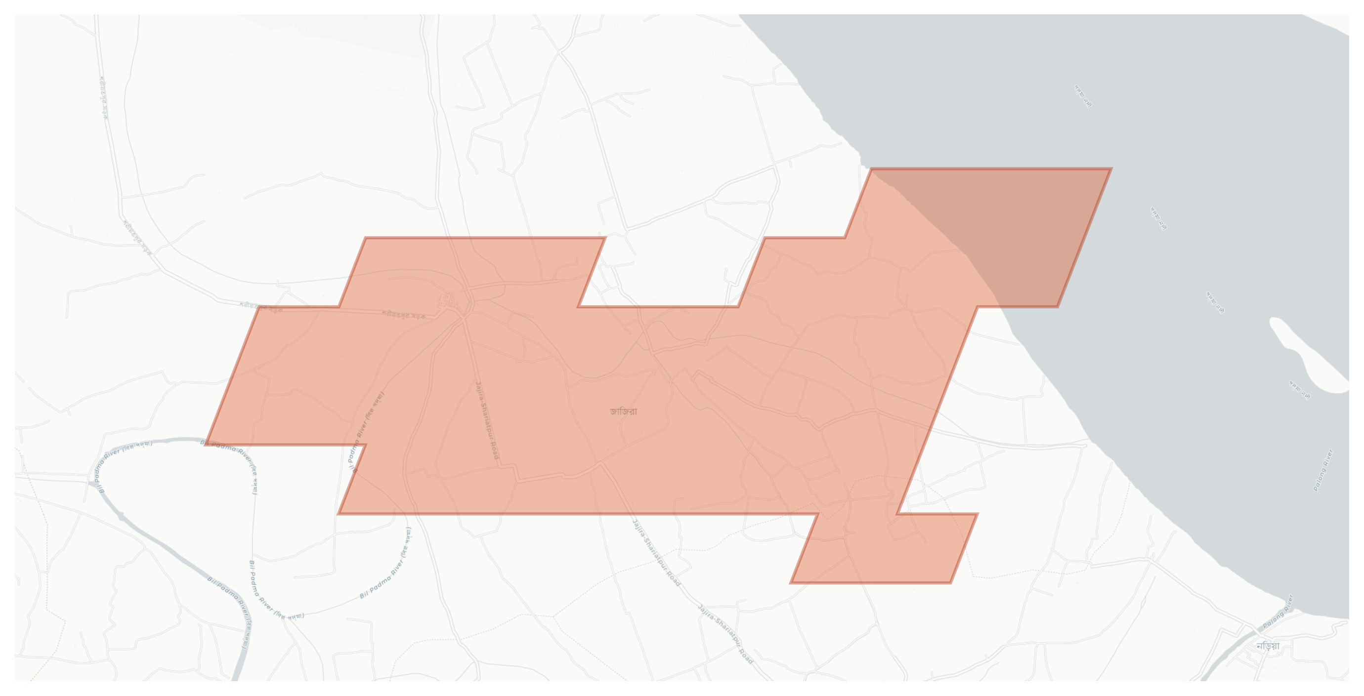 Zajira geographic map