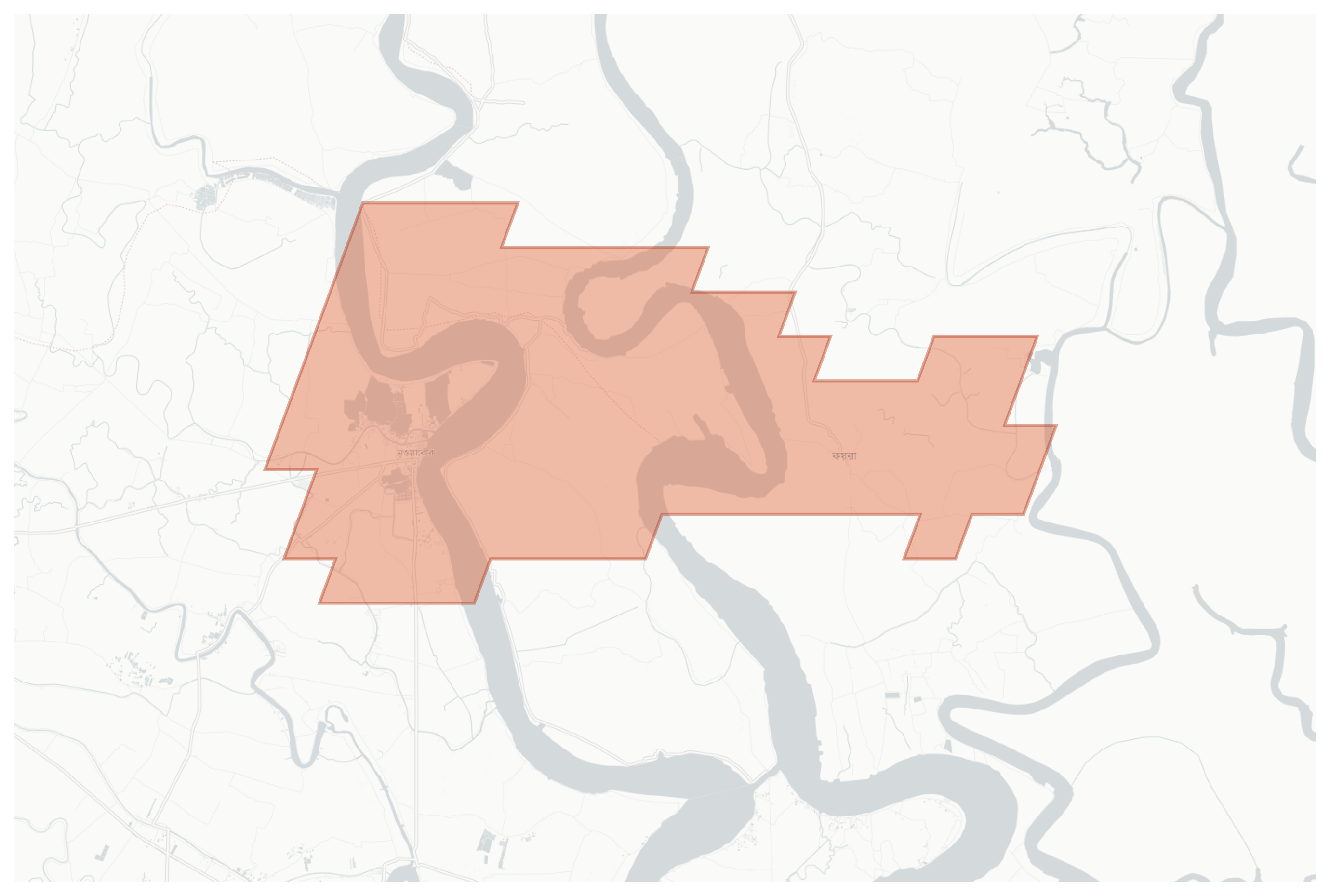 Koyra geographic map