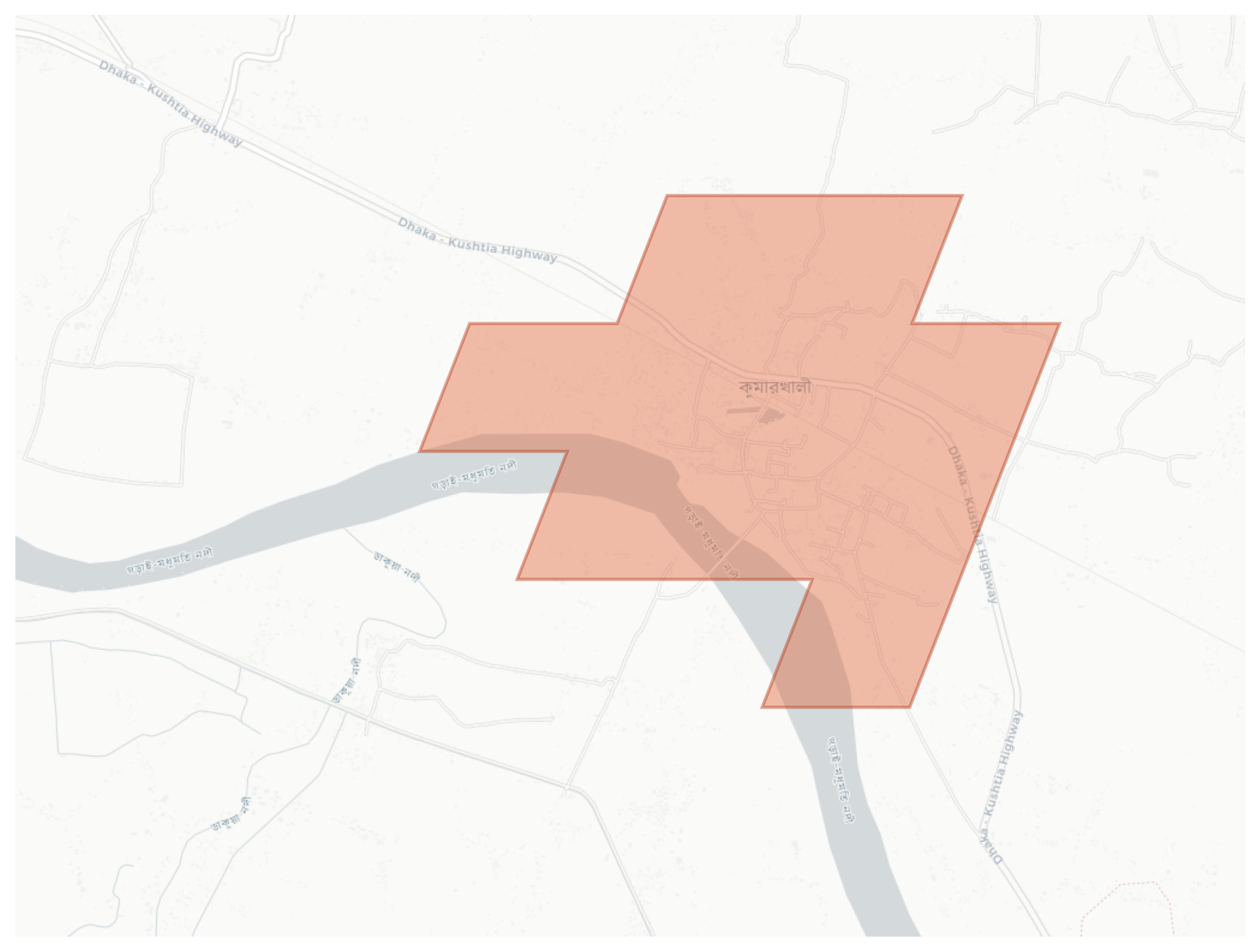 Kumarkhali geographic map