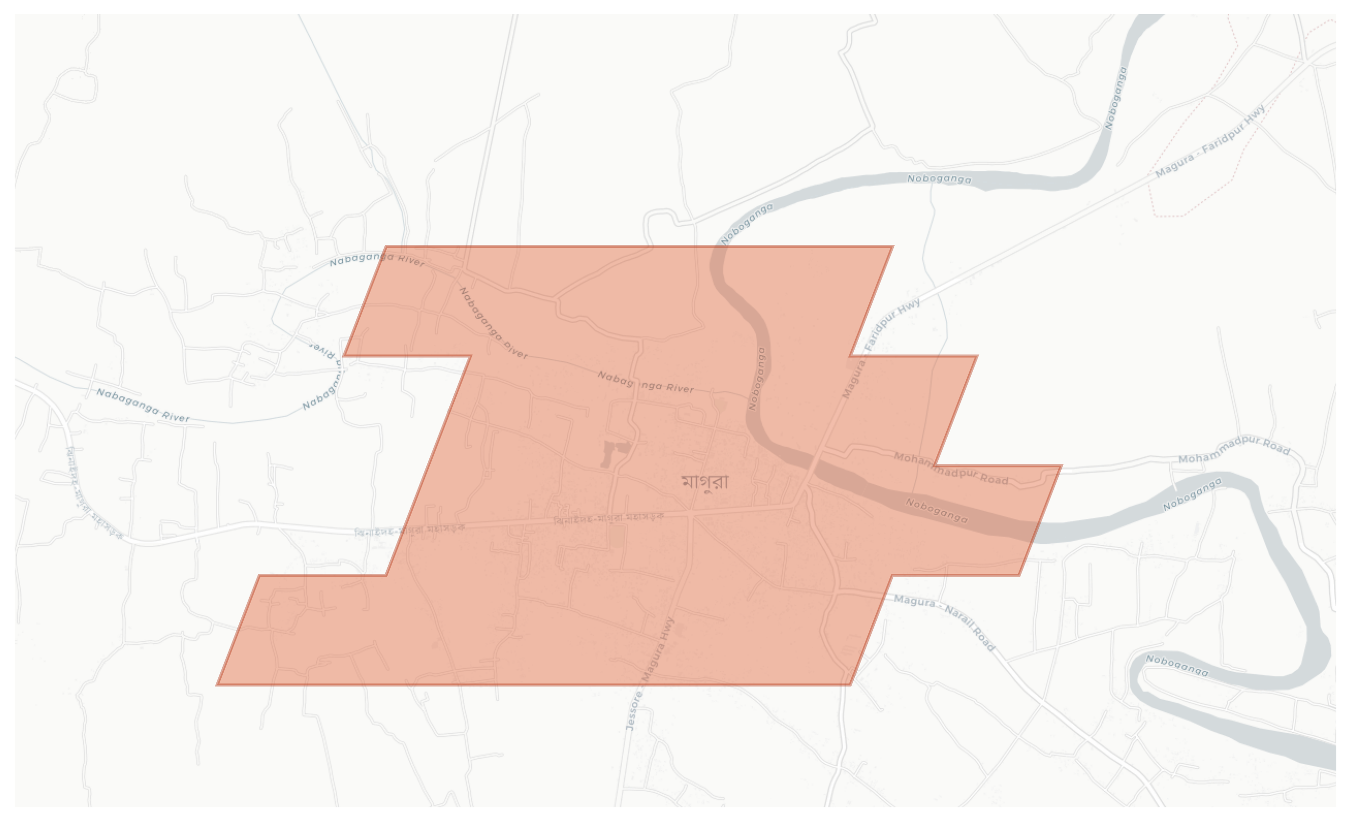 Magura geographic map