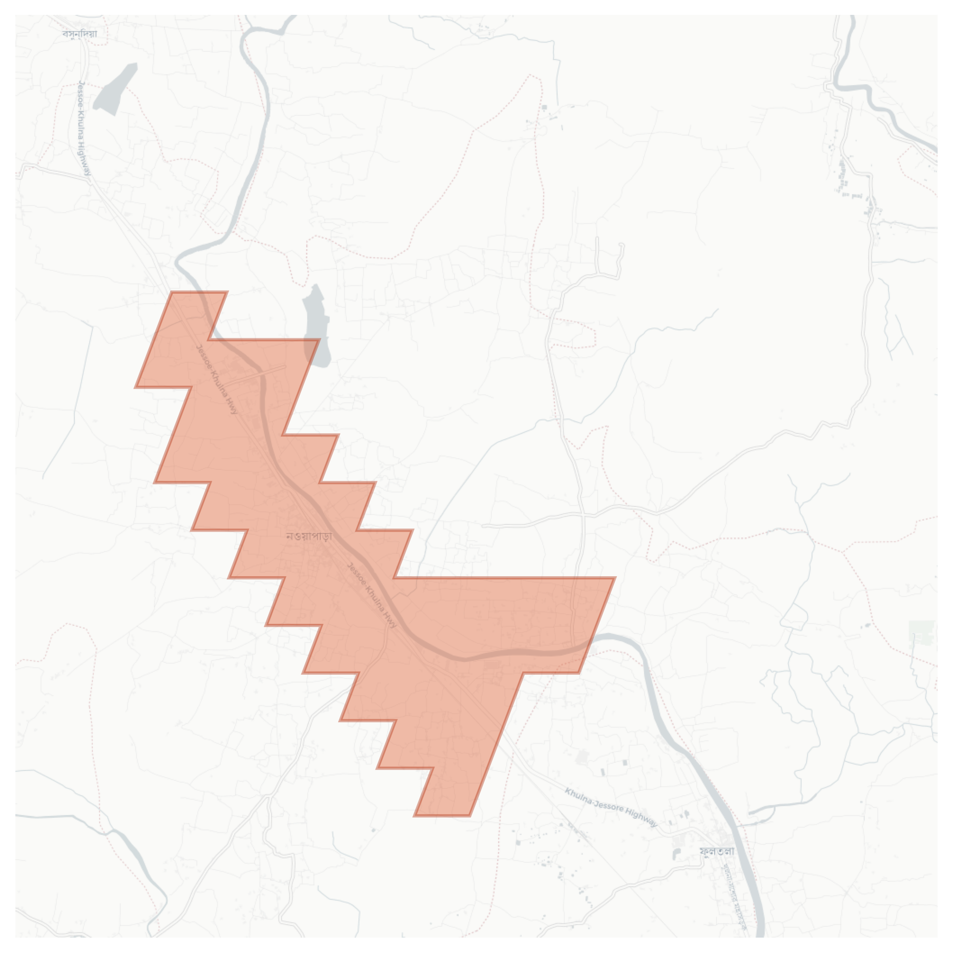 Noapara geographic map