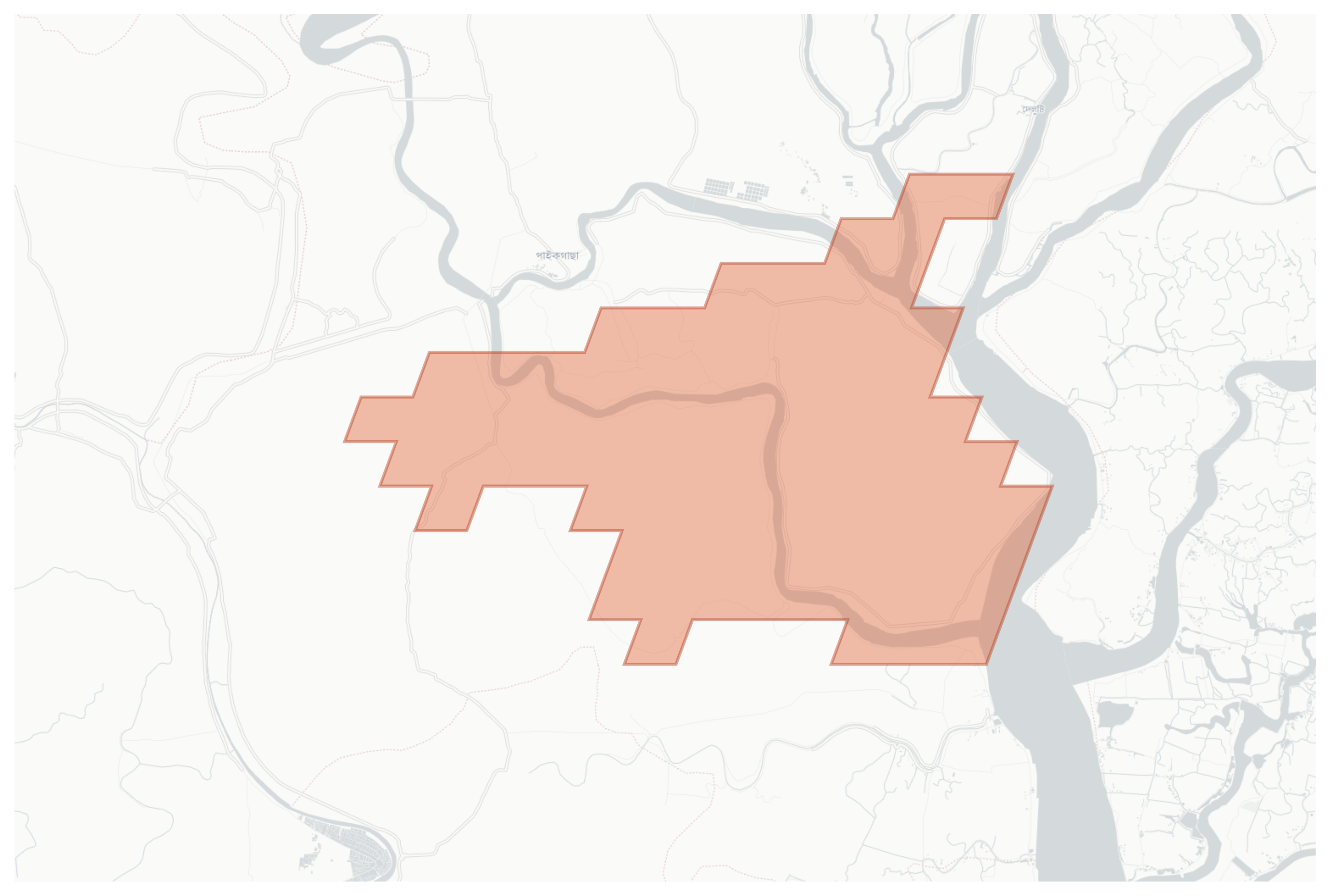 Paikgacha geographic map