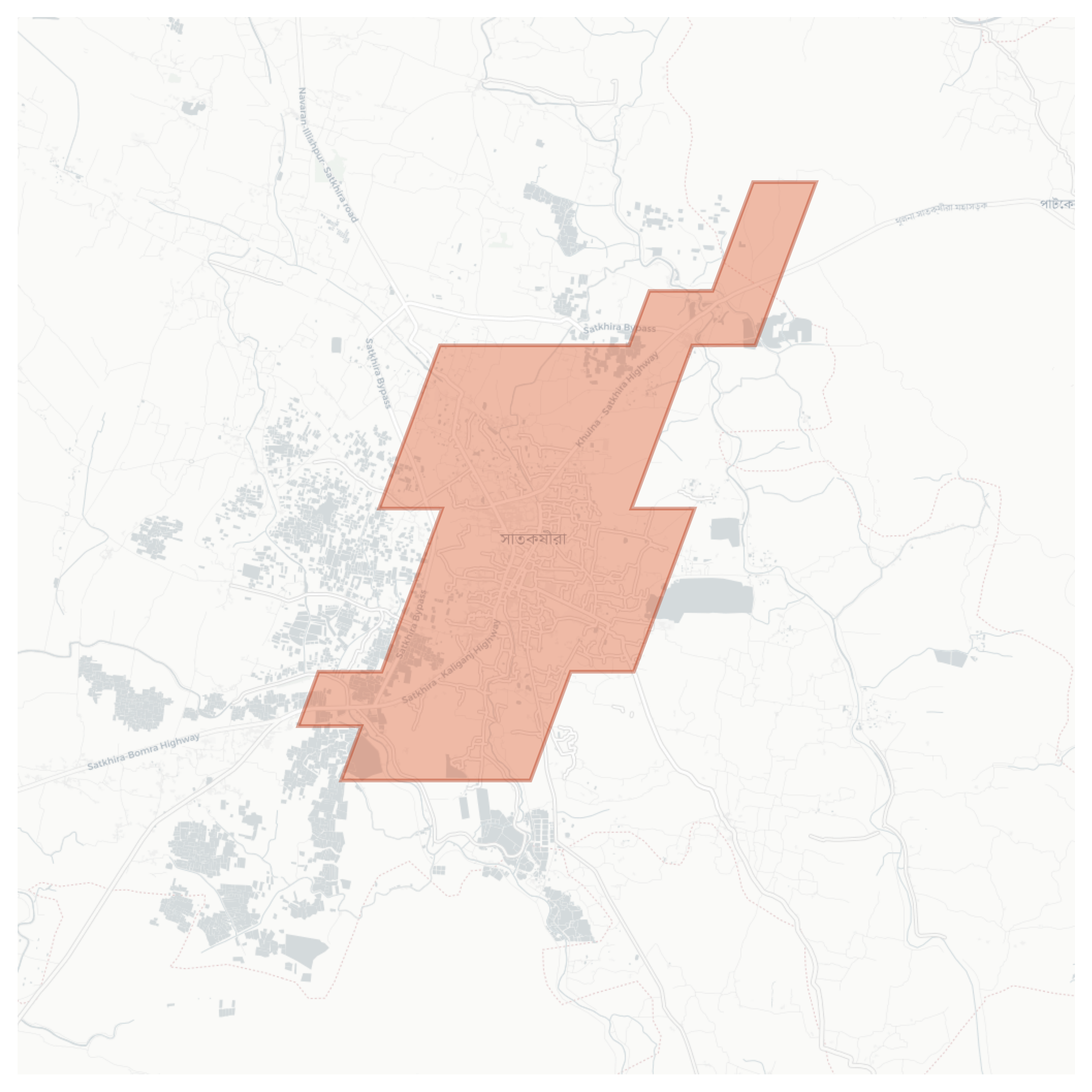 Satkhira geographic map