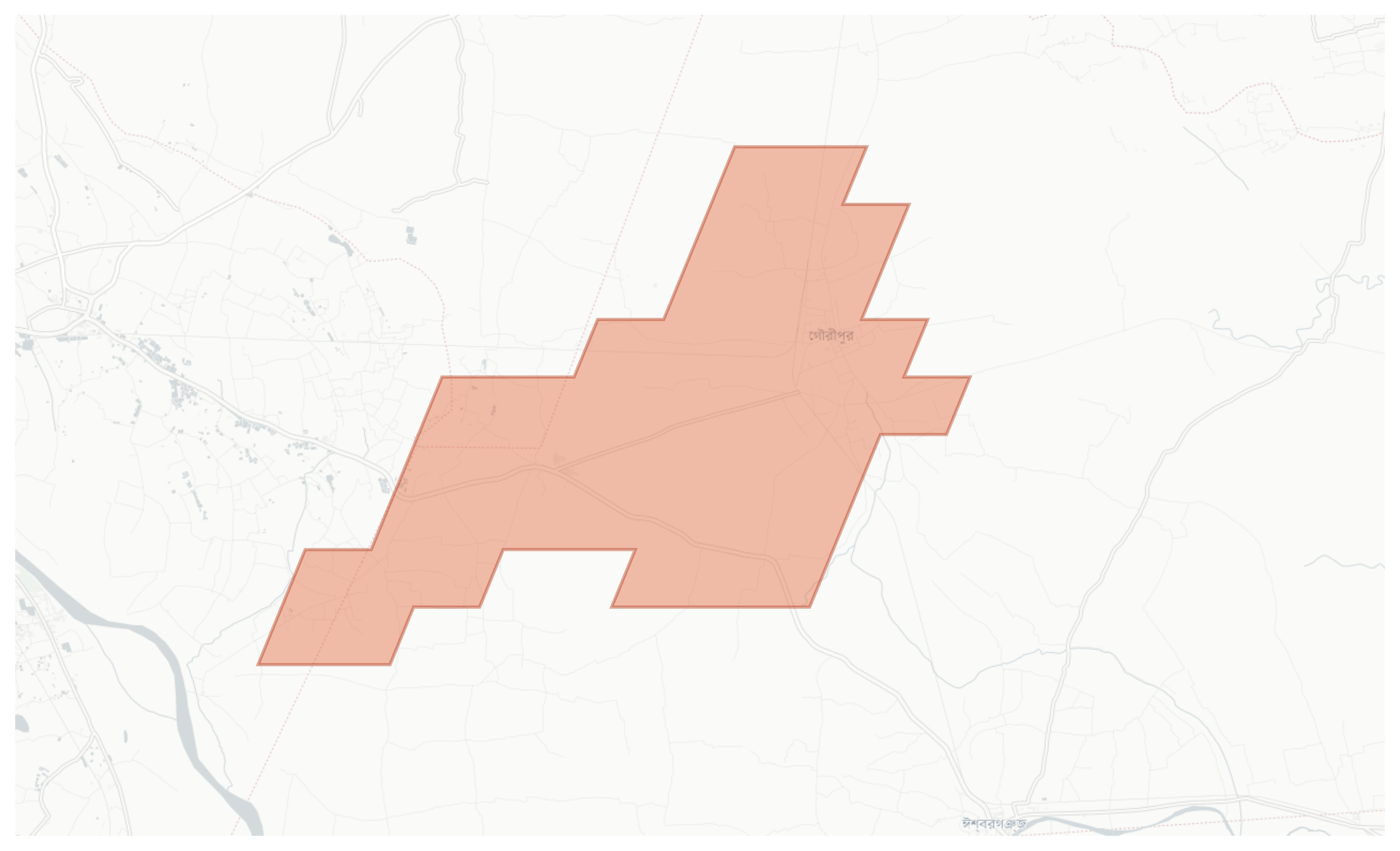 Gouripur geographic map