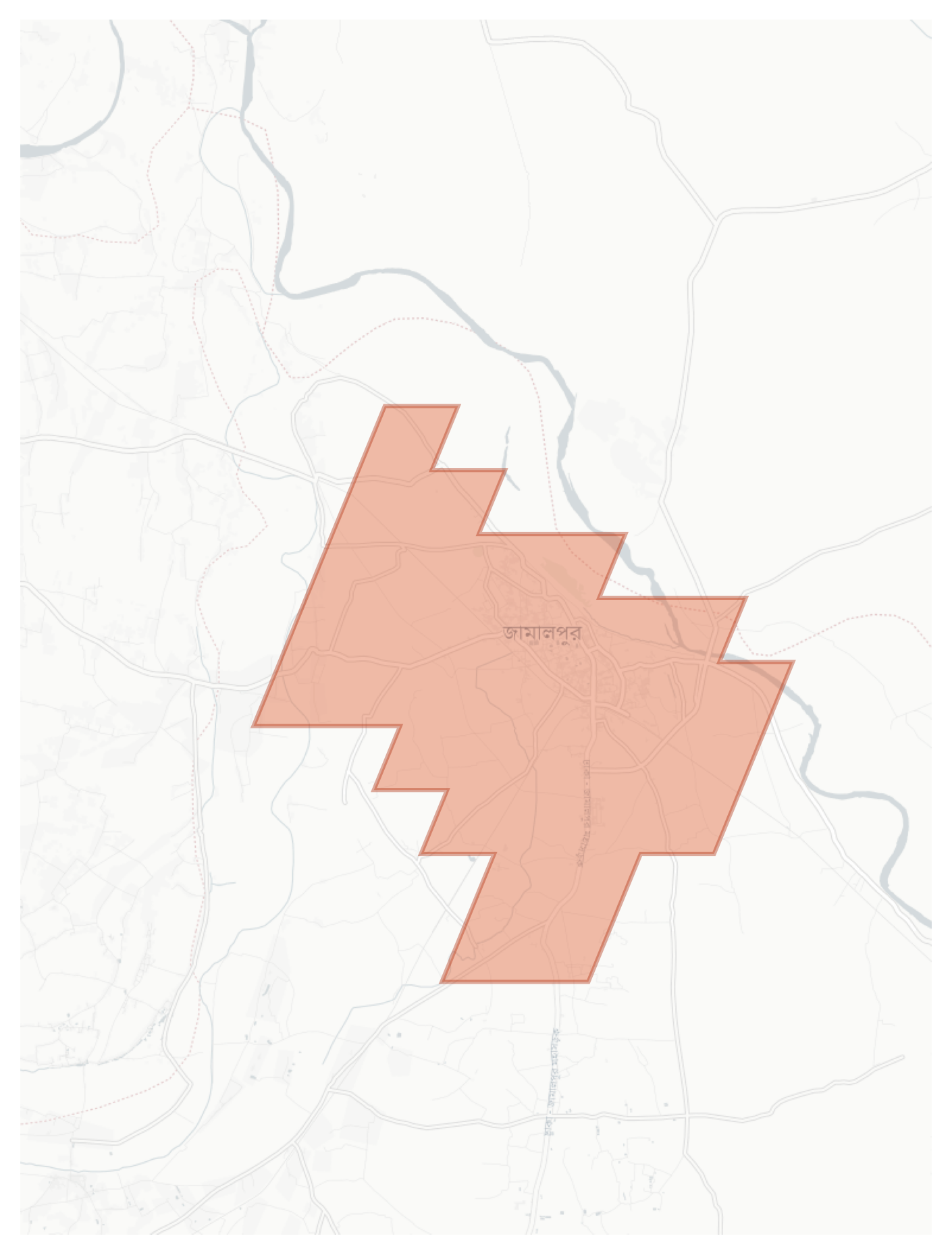 Jamalpur geographic map