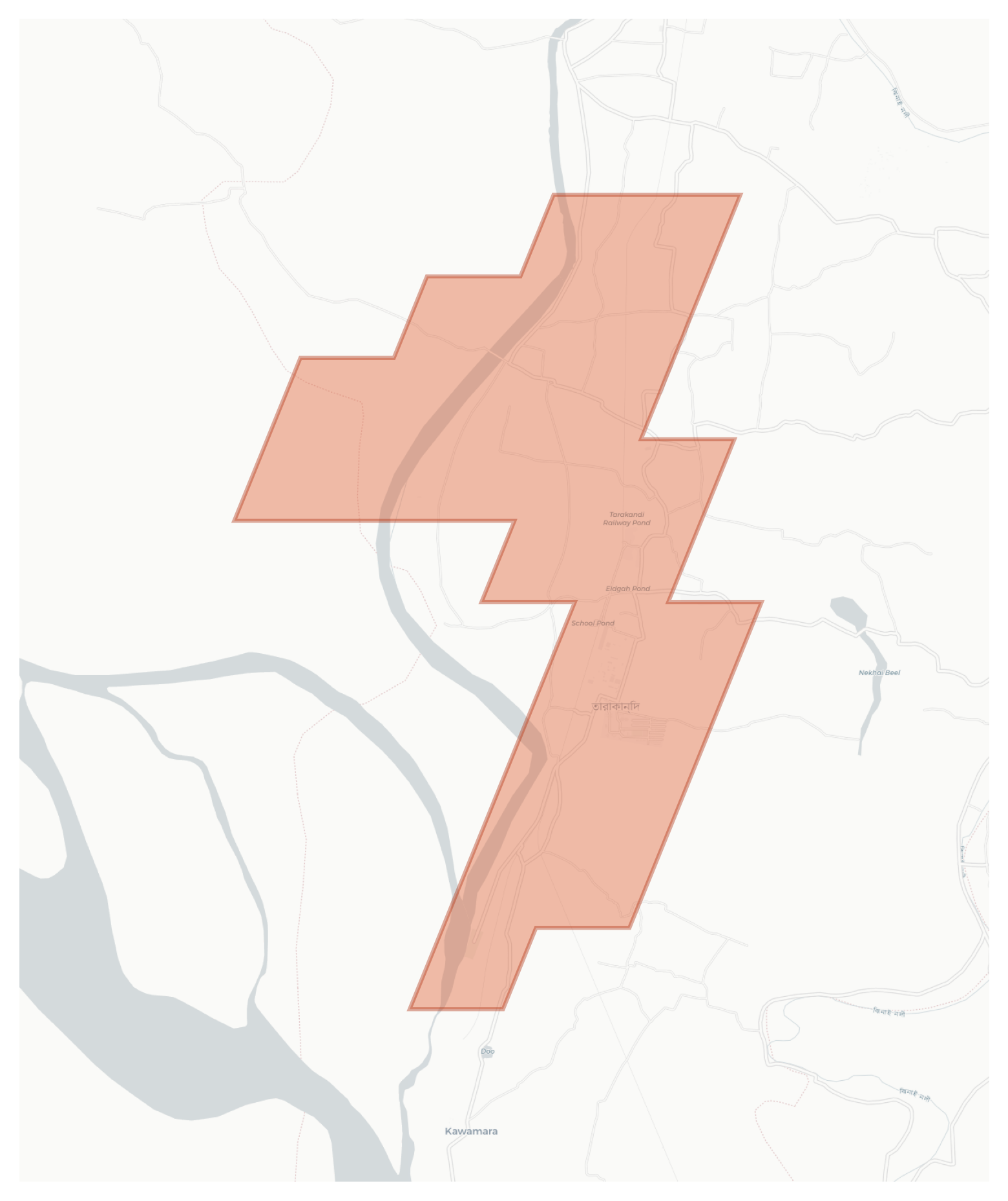 Tarakandi geographic map