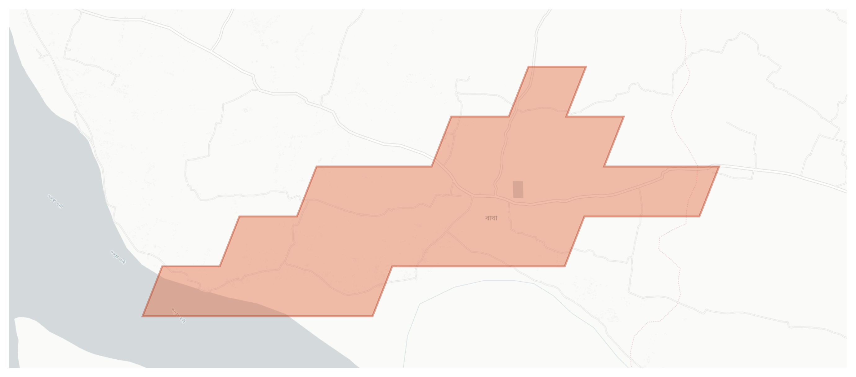 Bagha geographic map