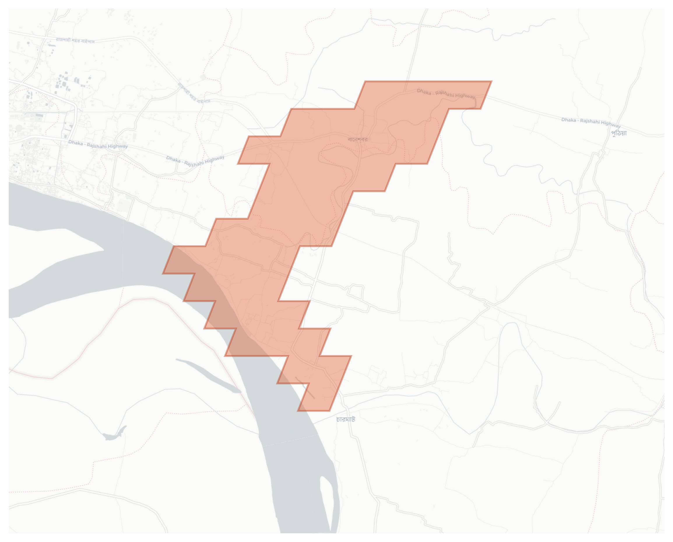 Baneshwar geographic map
