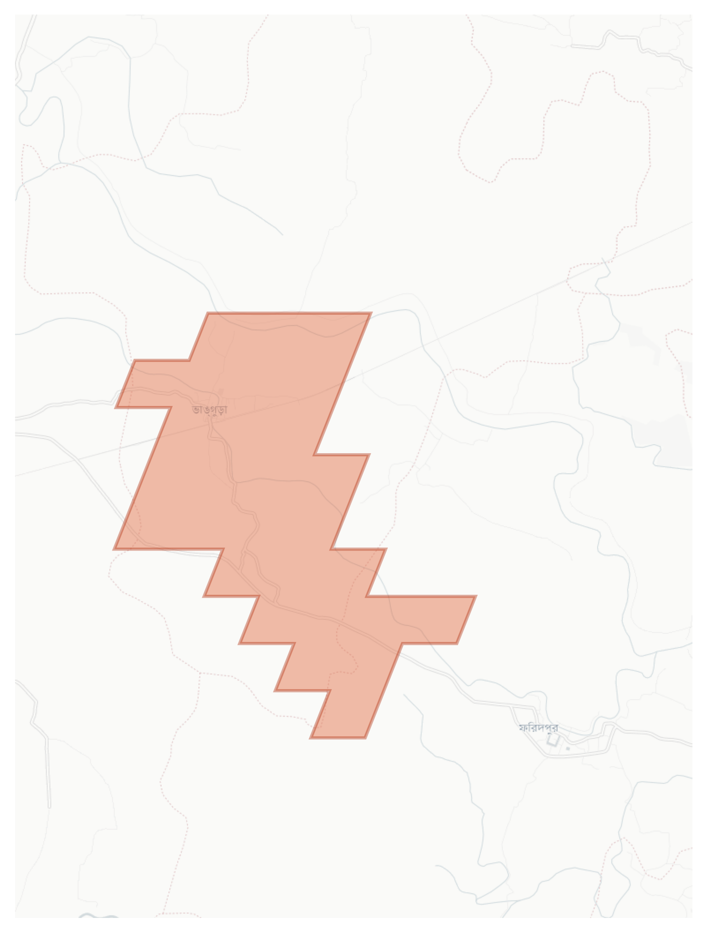 Bhangura geographic map