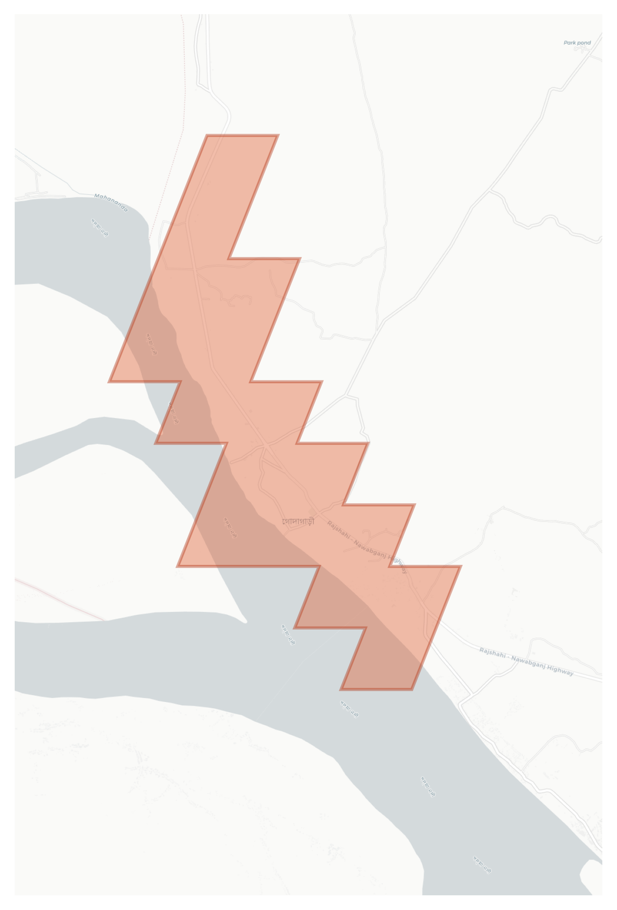 Godagari geographic map