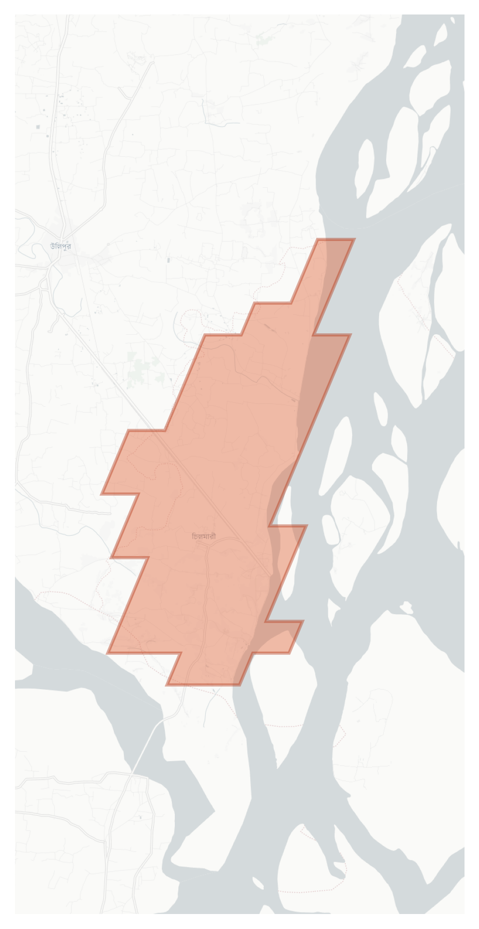 Chilmari geographic map