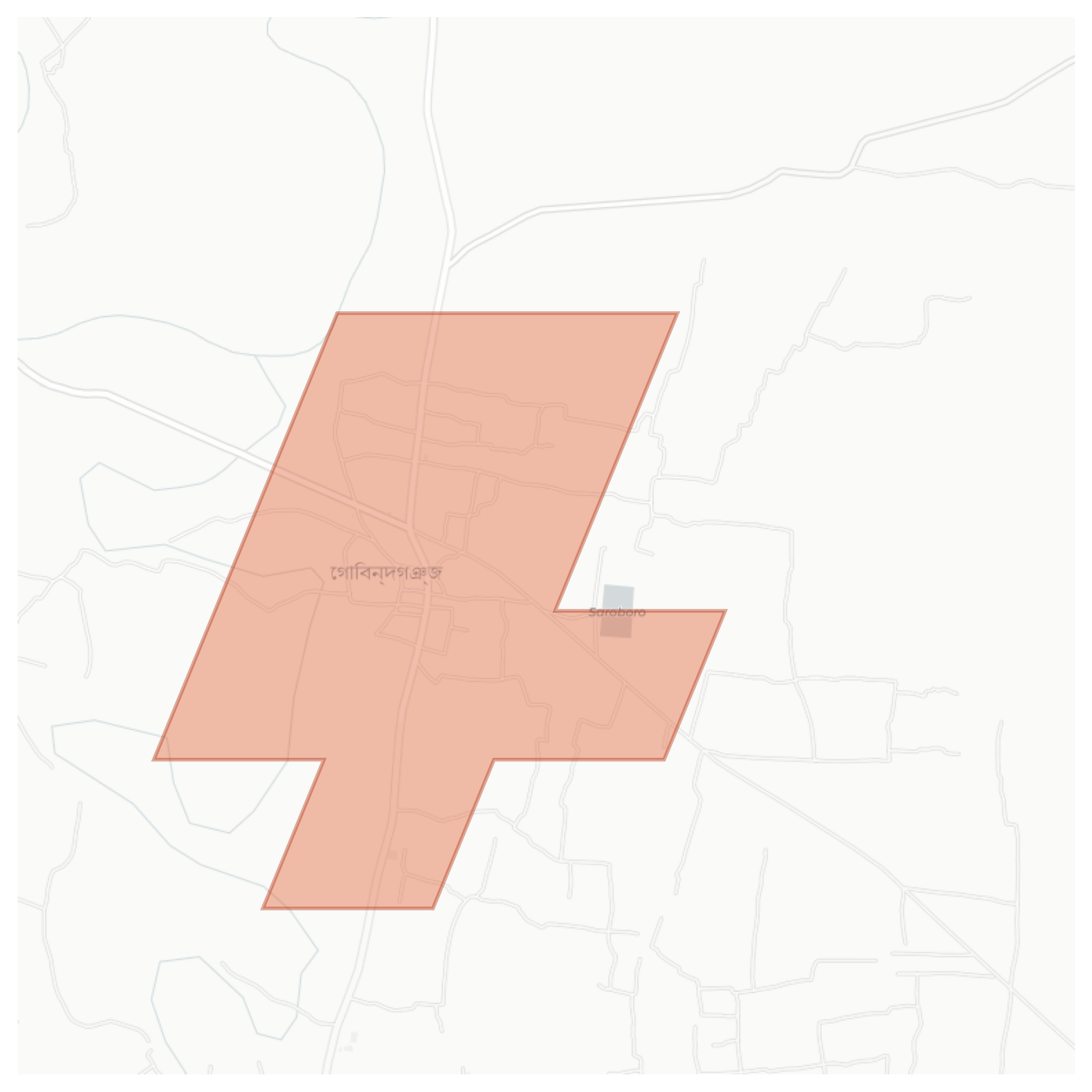 Gobindaganj geographic map