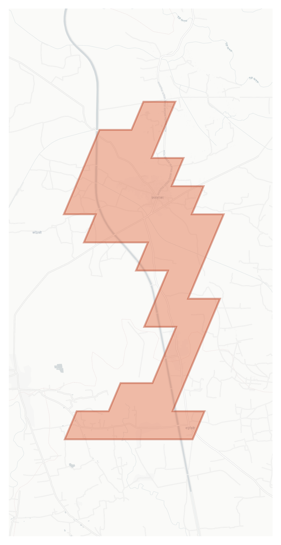 Jaldhaka geographic map
