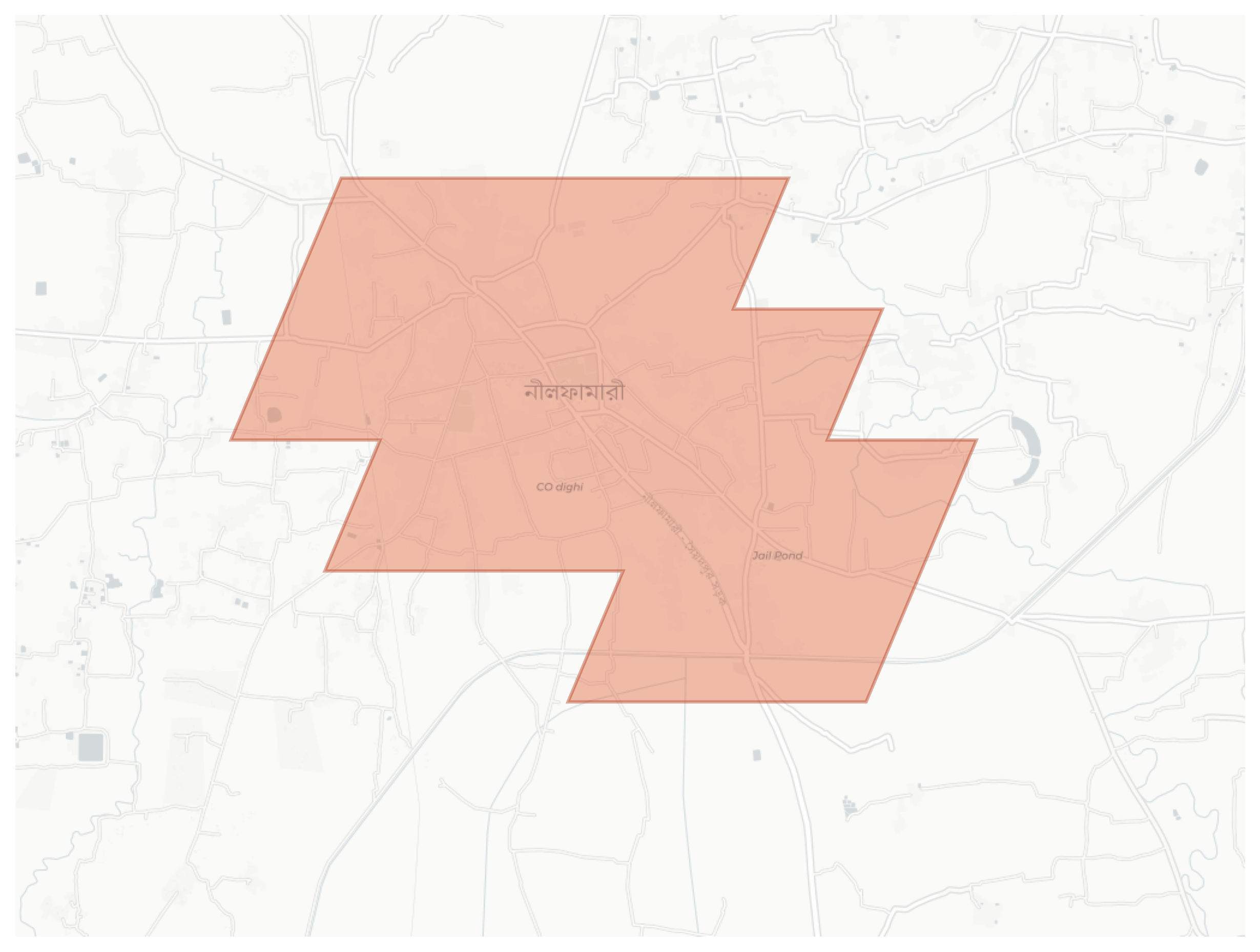 Nilphamari geographic map