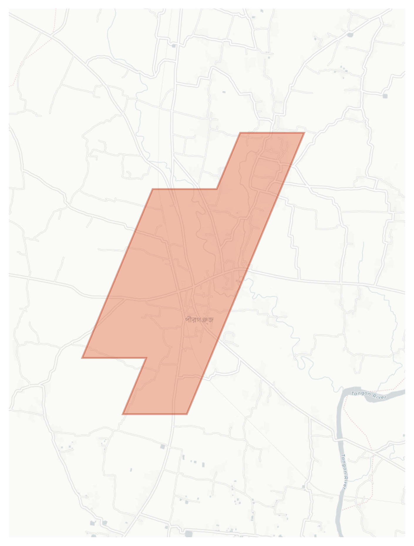 Pirganj geographic map