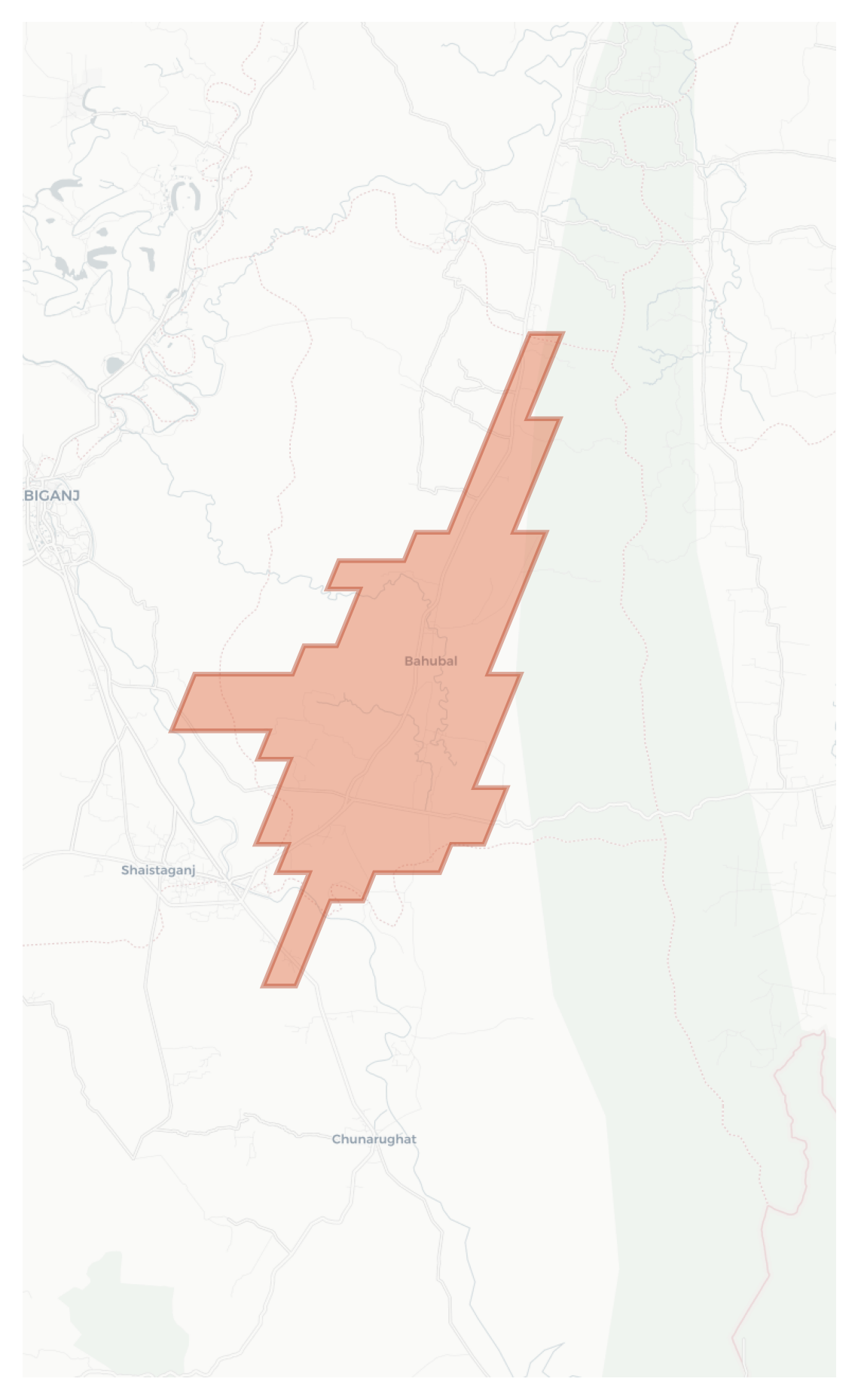 Bahubal geographic map