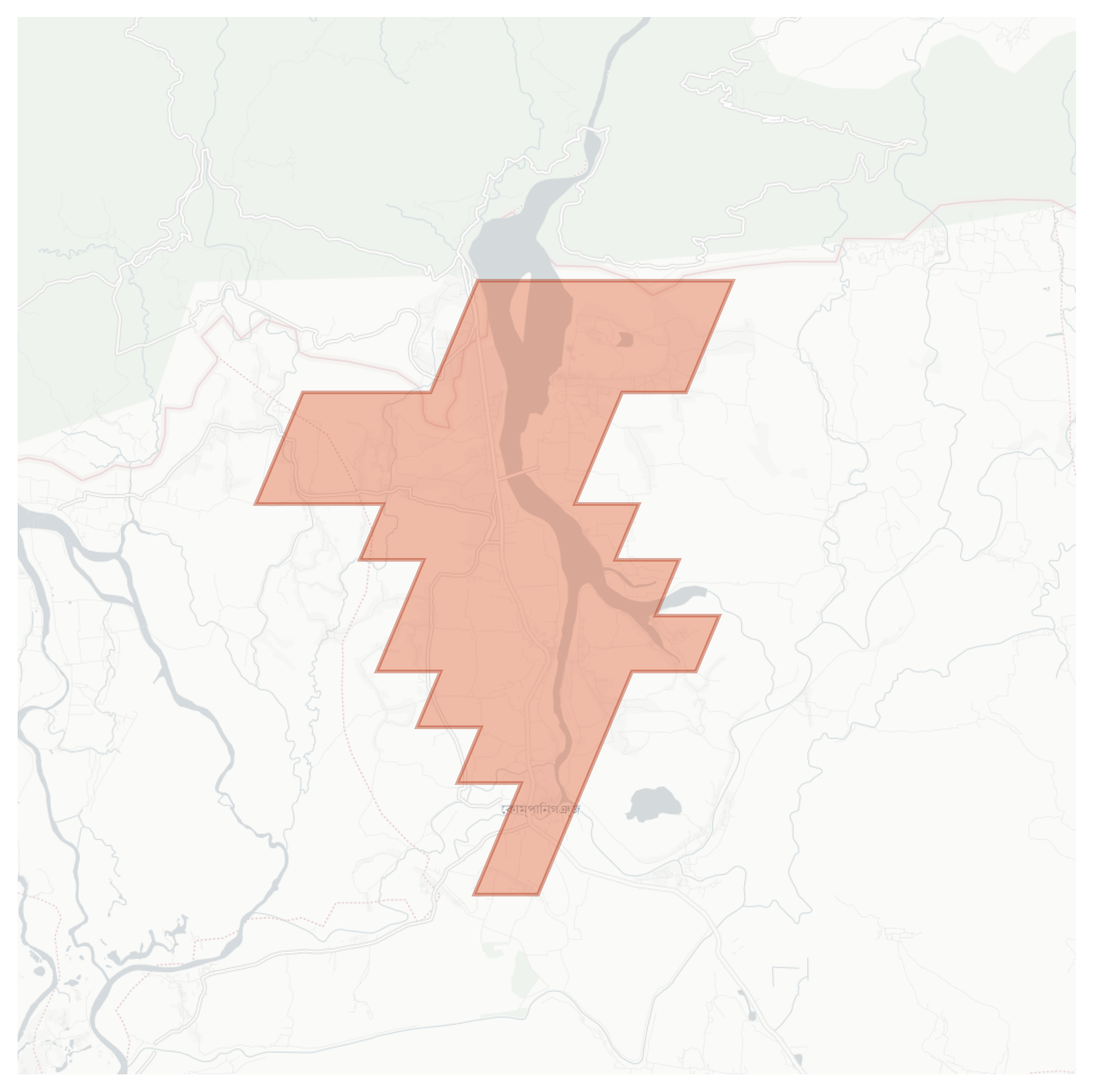Companyganj geographic map
