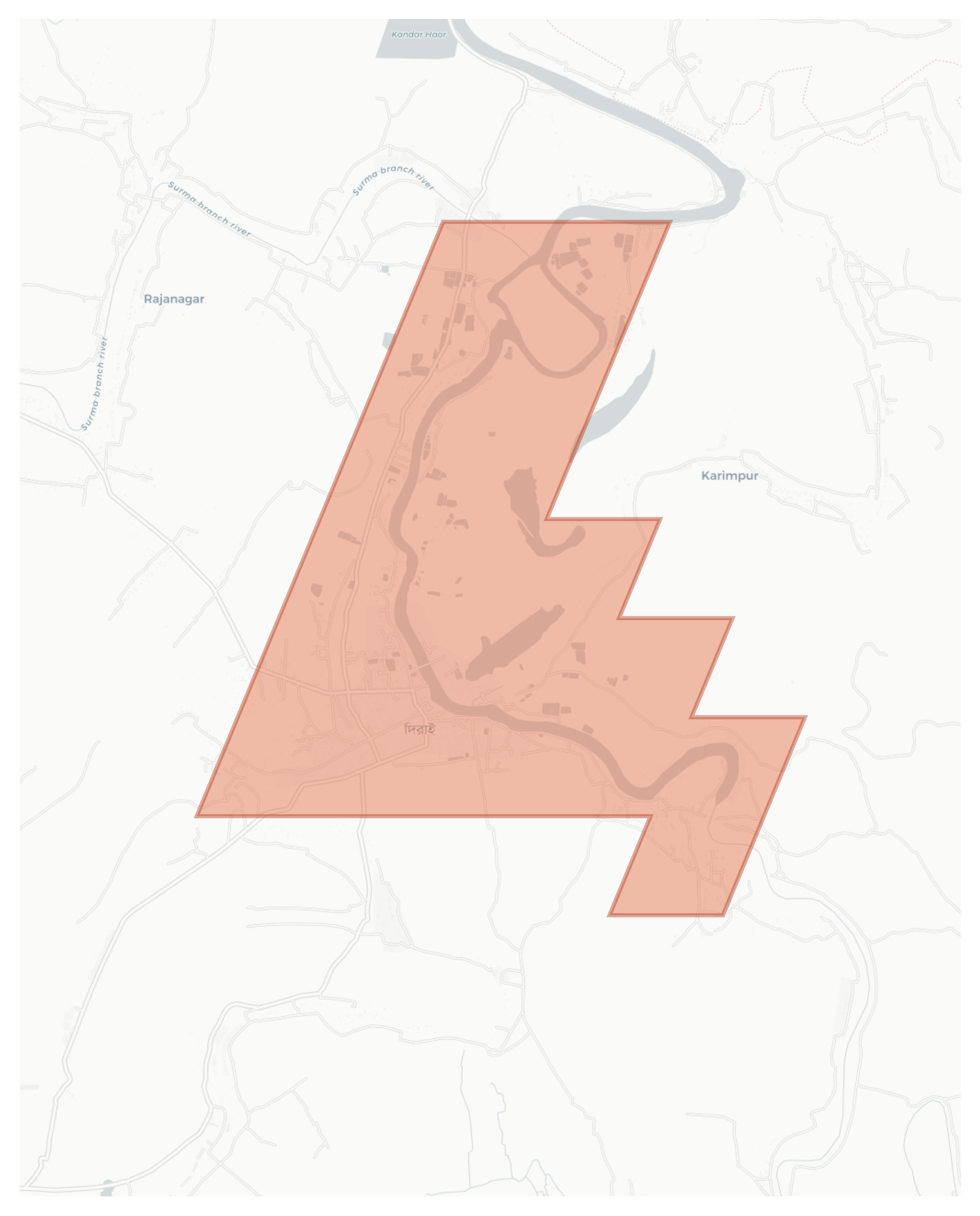 Dirai geographic map