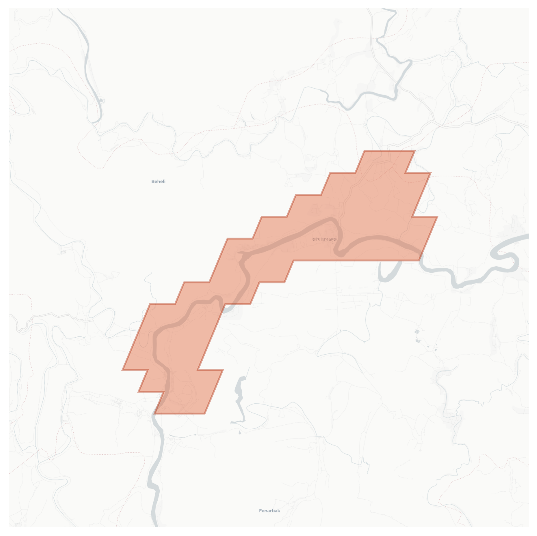 Jamalganj geographic map