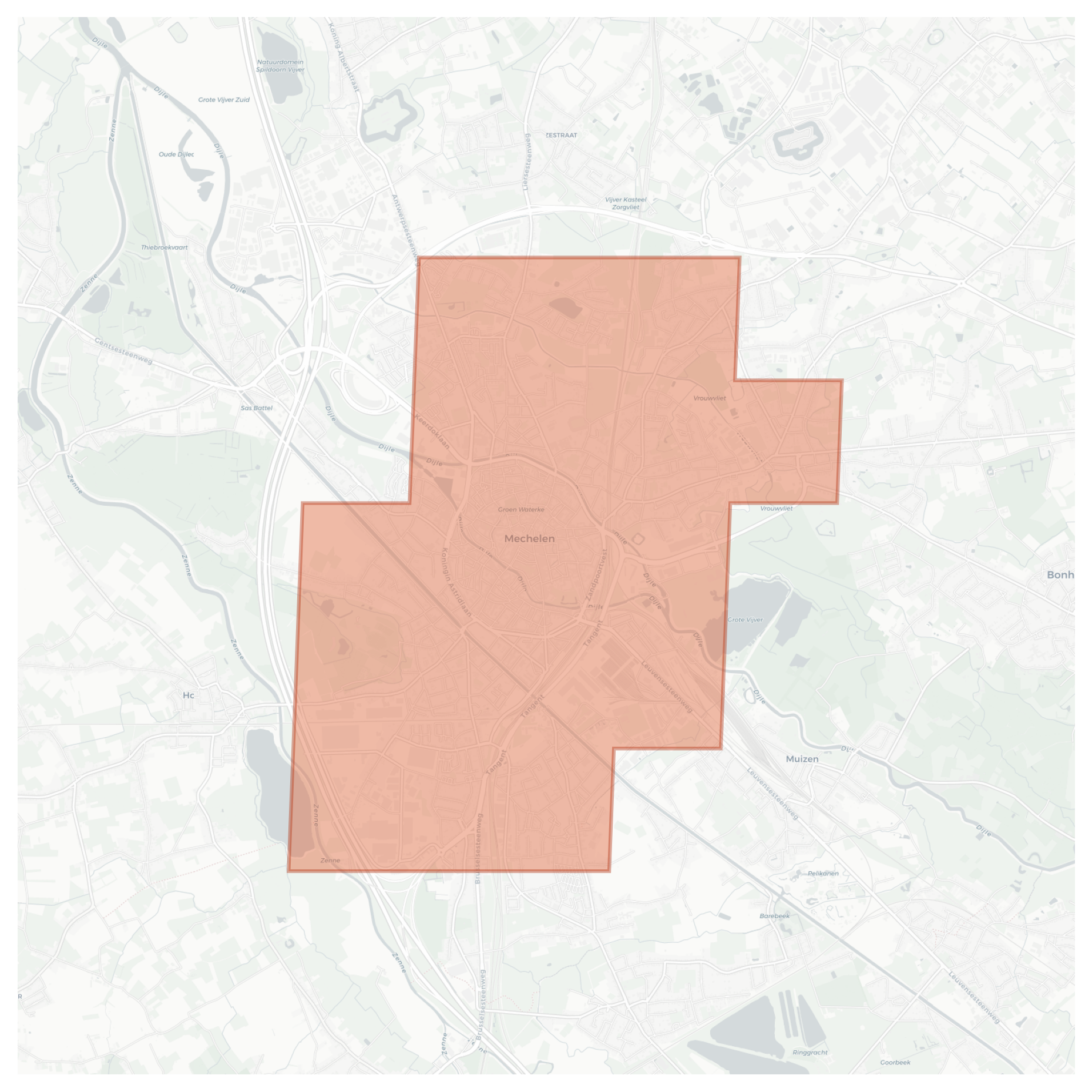 Mechelen geographic map