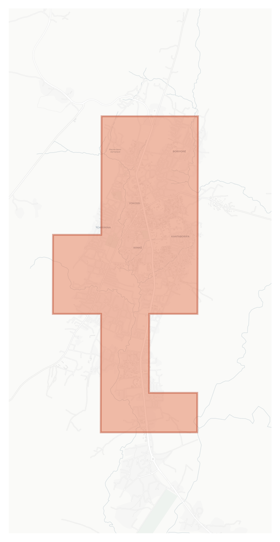 Natitingou geographic map