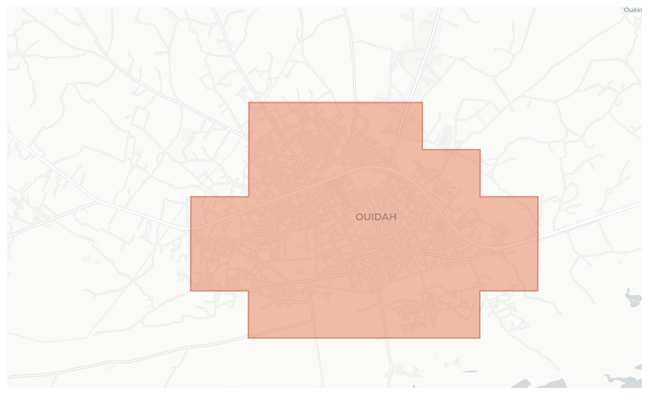 Whydah geographic map