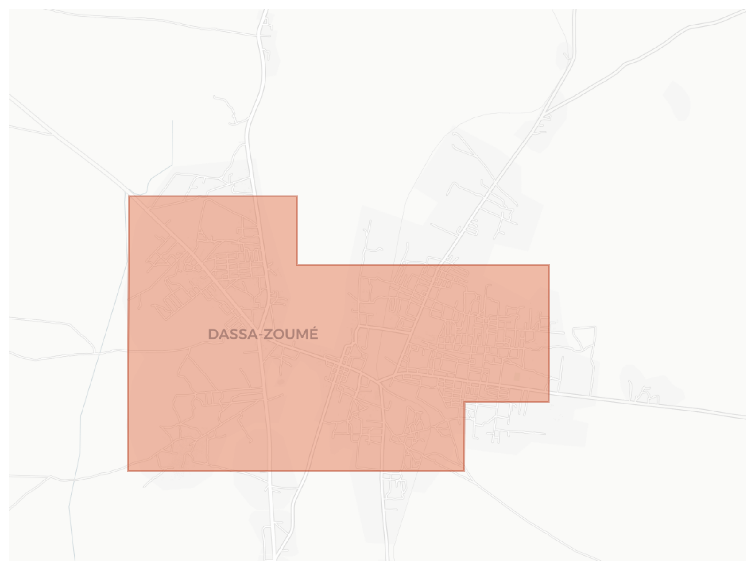 Dassa-Zoumé geographic map