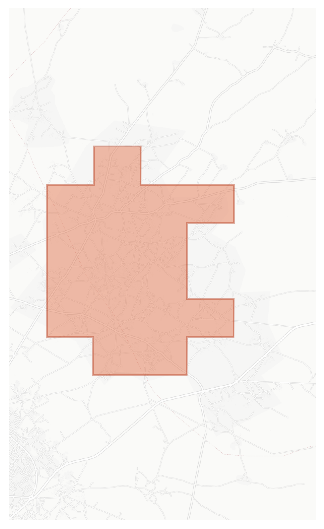 Tindji geographic map