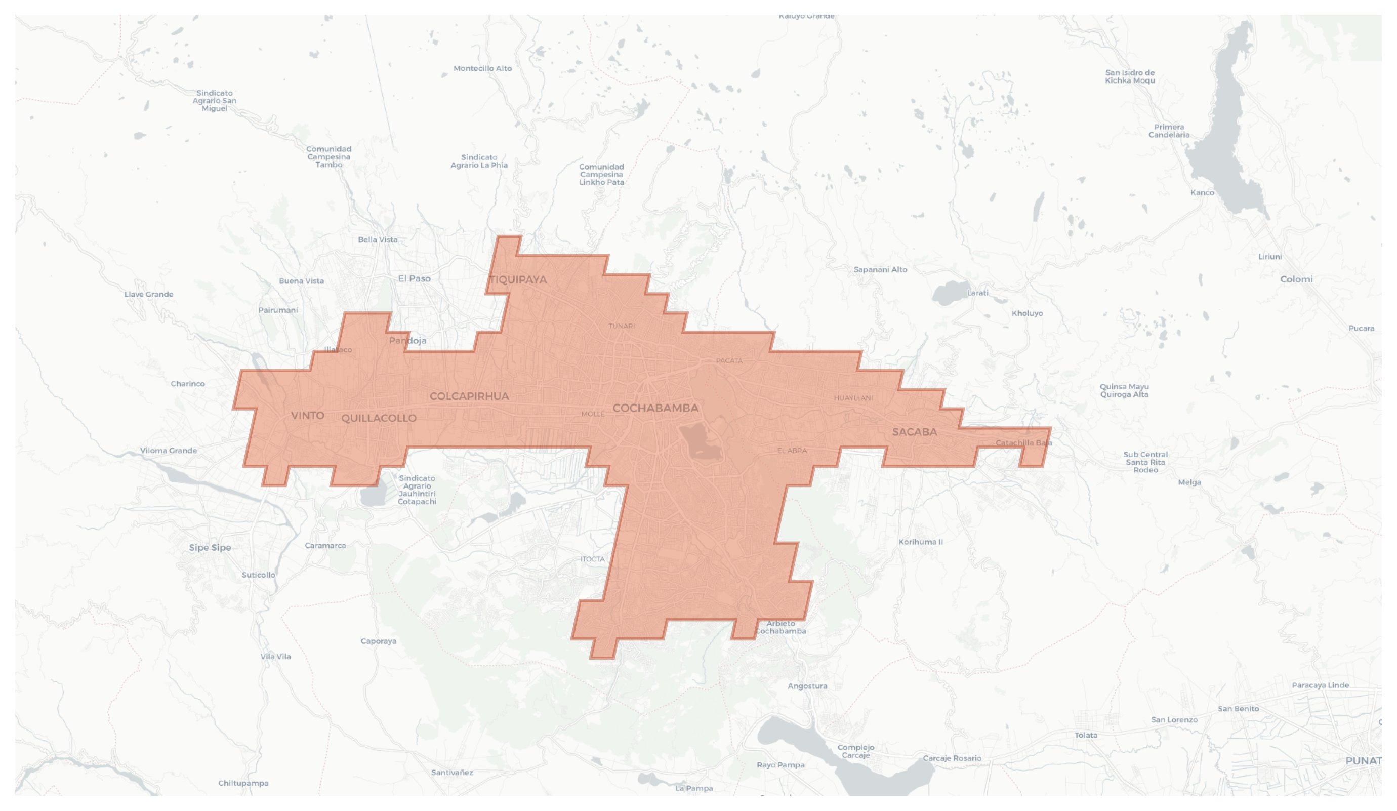 Cochabamba geographic map