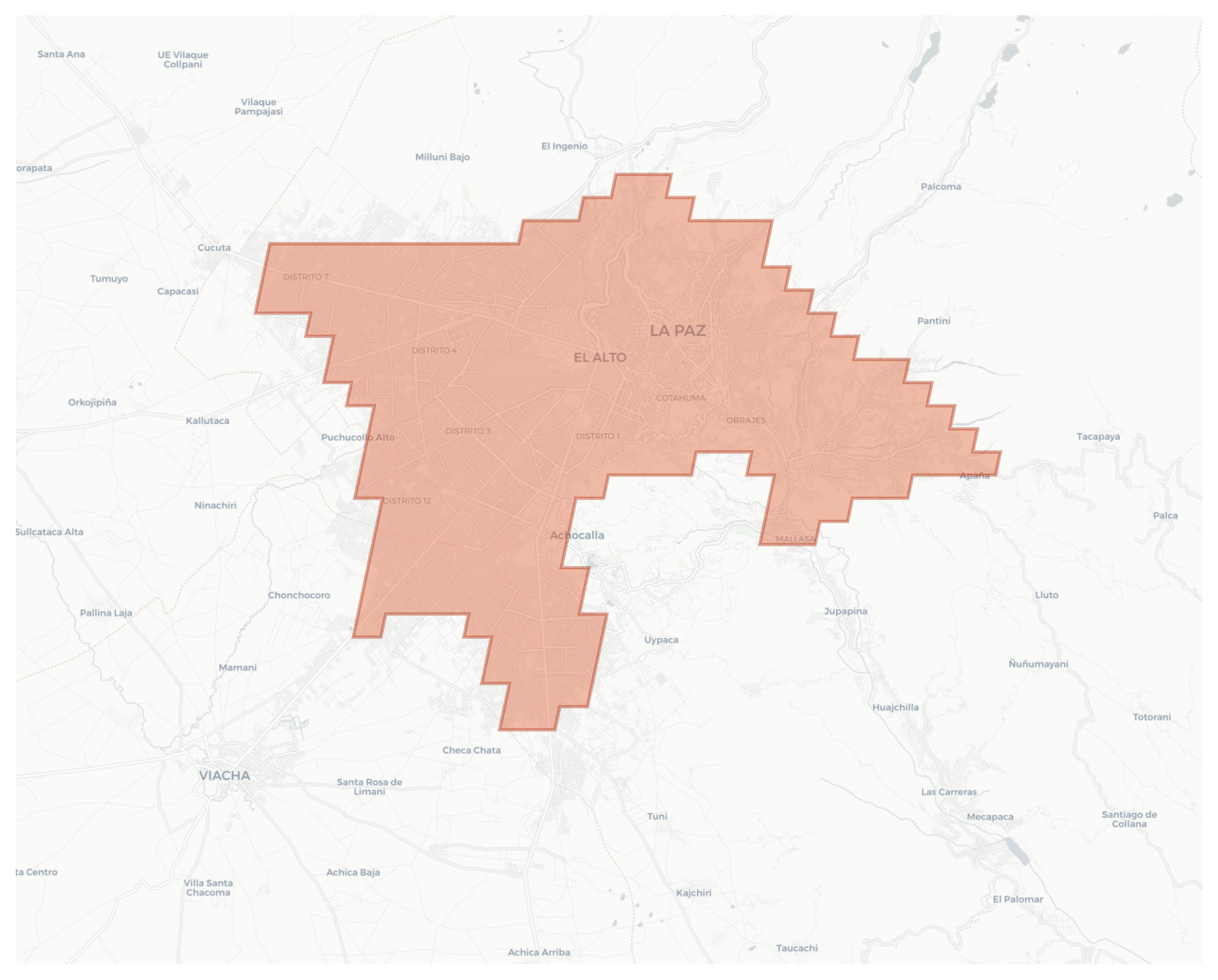 La Paz geographic map