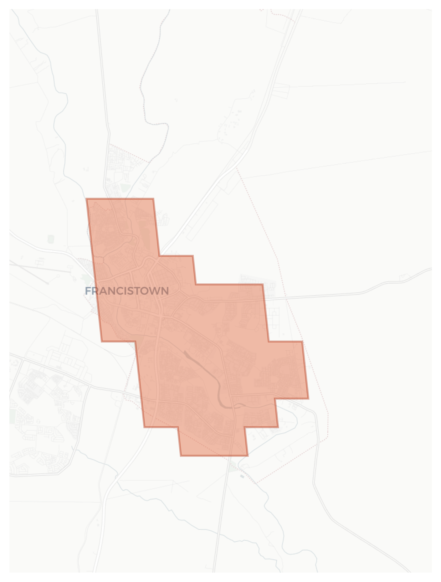 Francistown geographic map