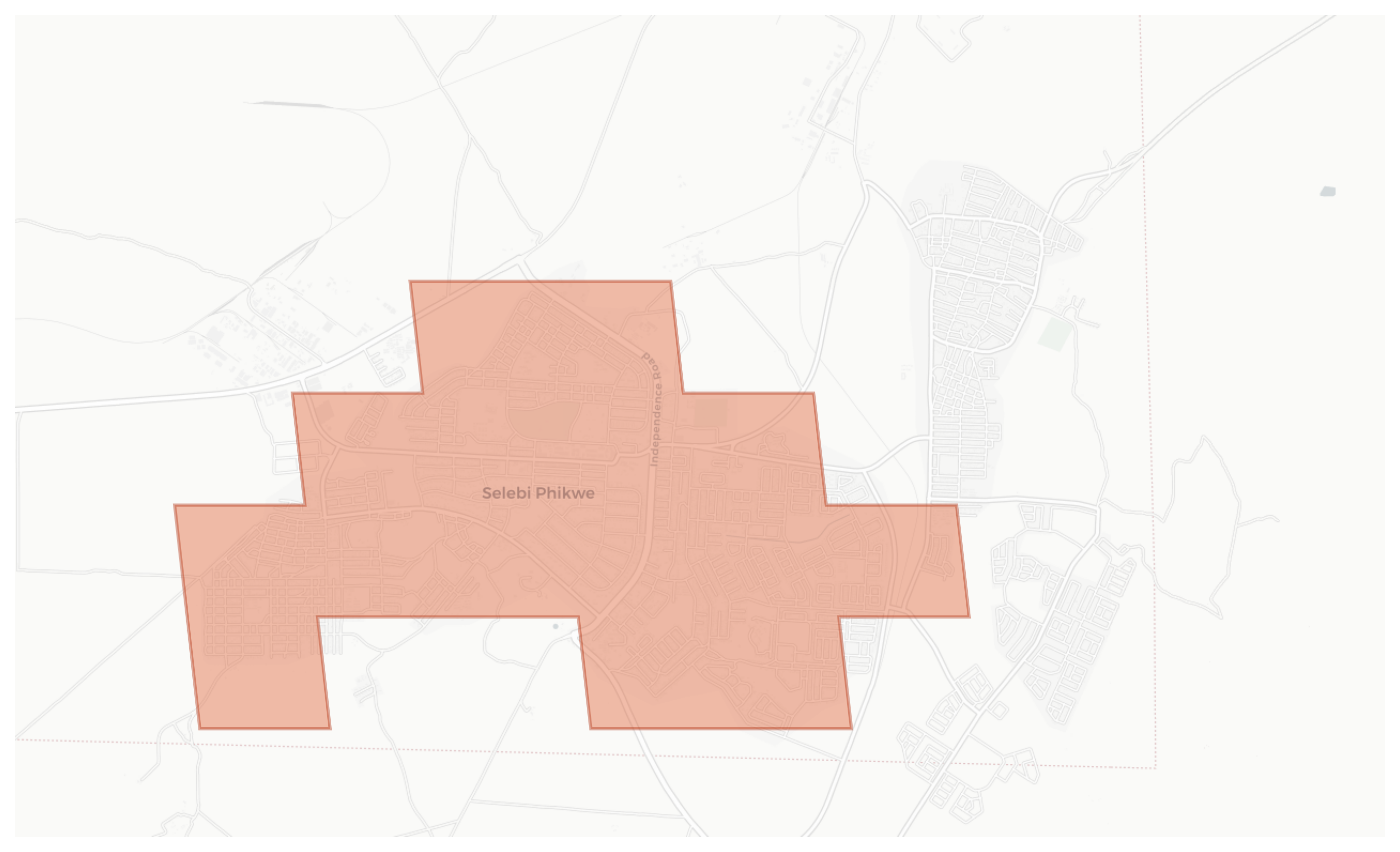 Selebi Phikwe geographic map