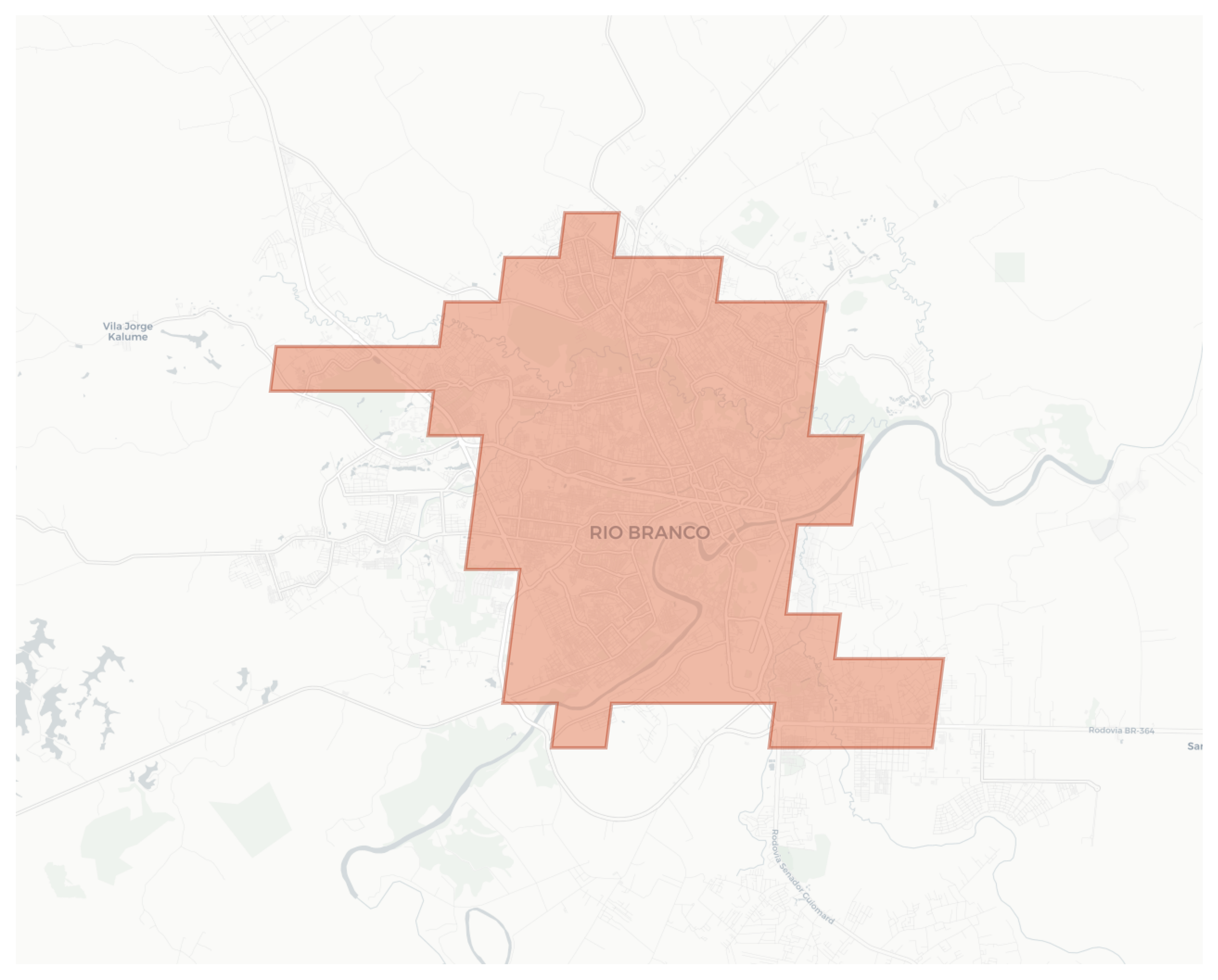 Rio Branco geographic map