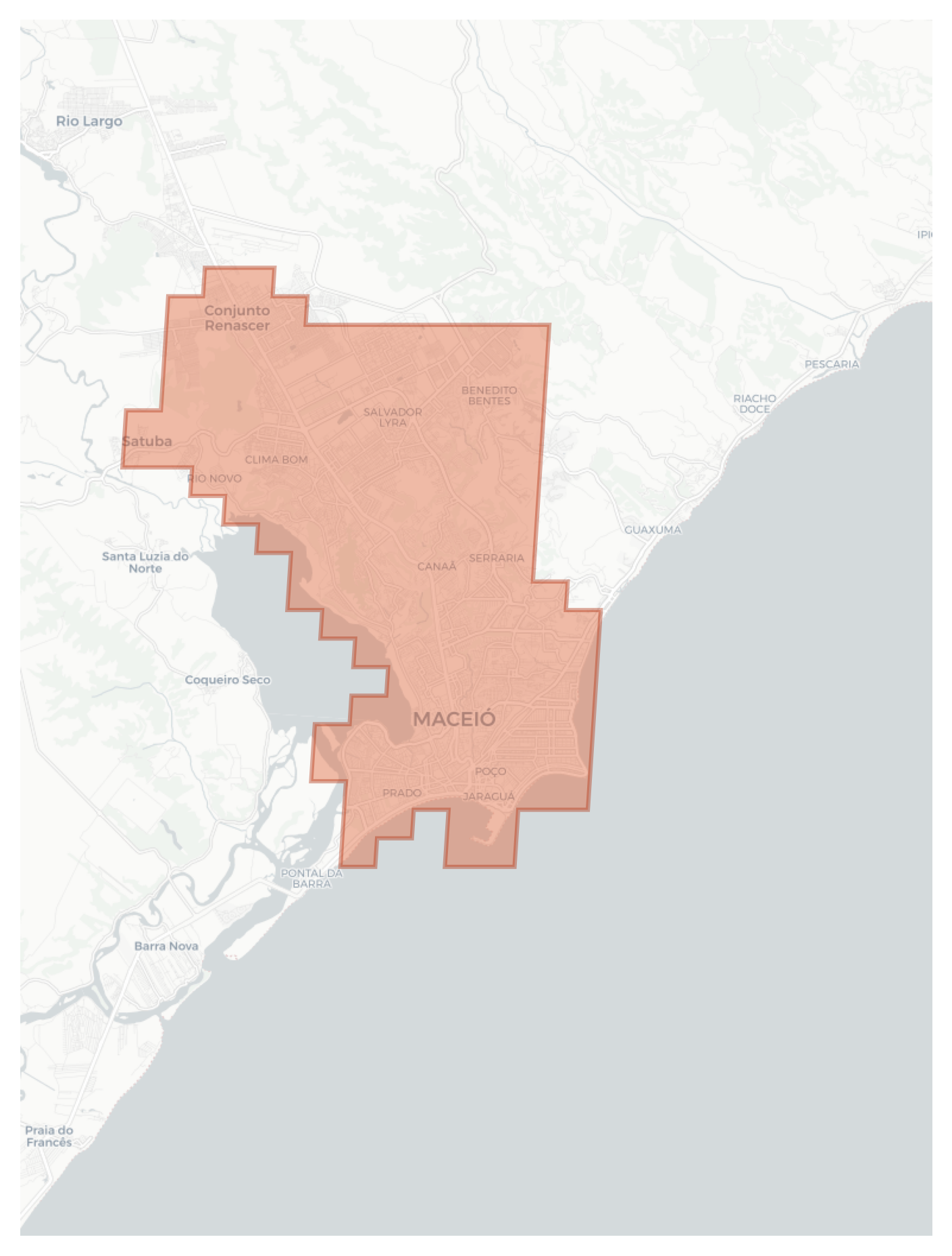 Maceió geographic map