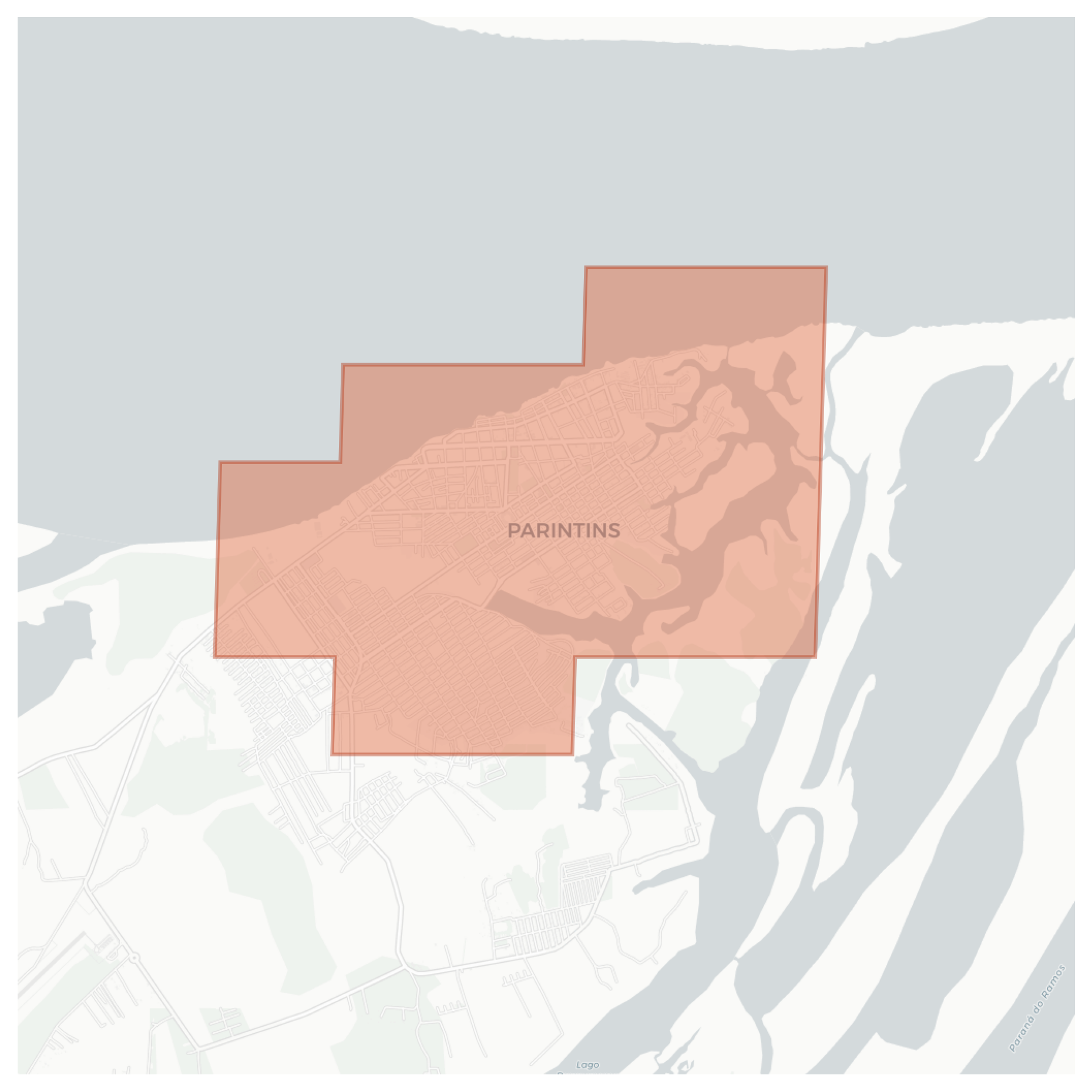 Parintins geographic map