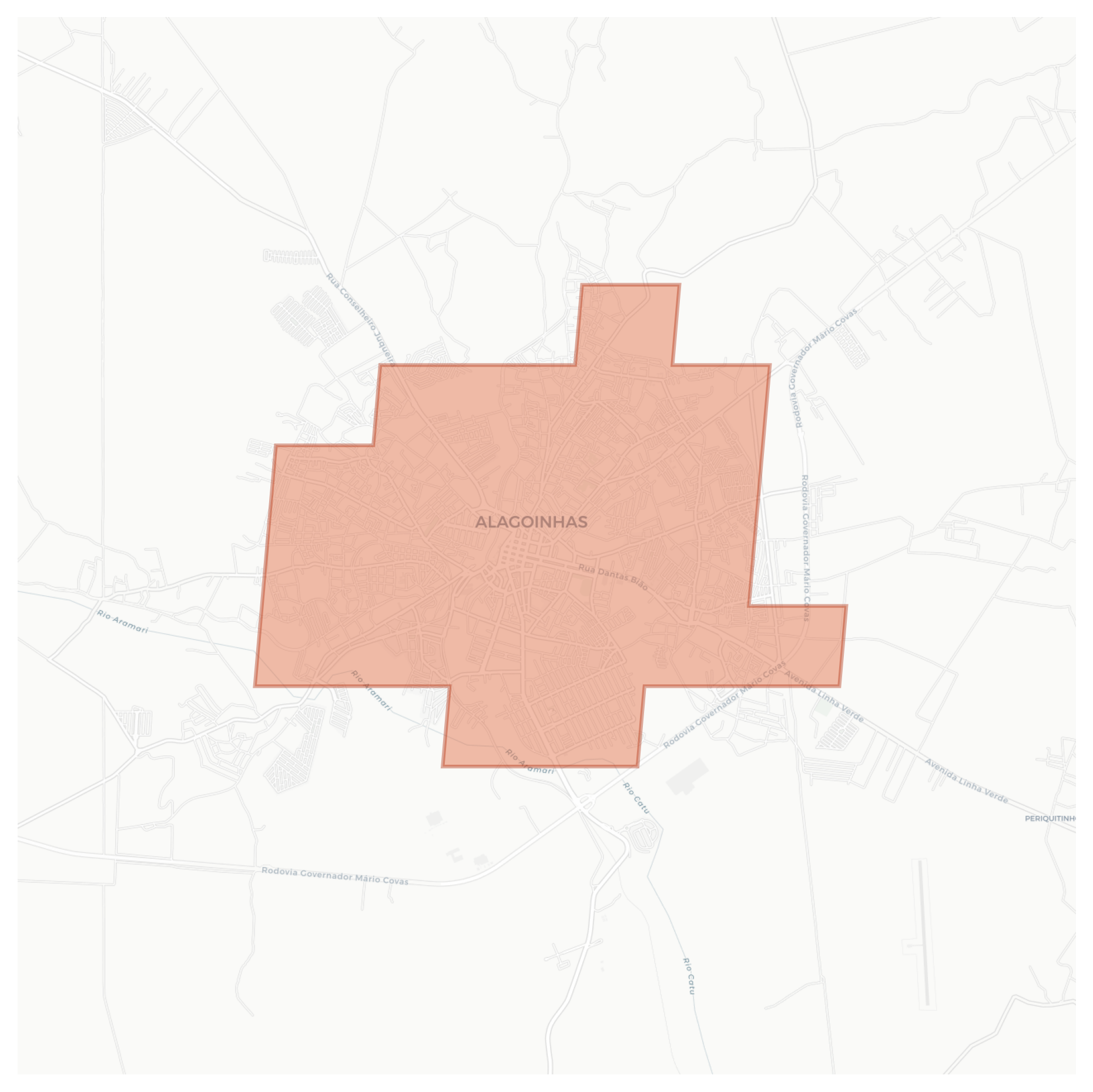 Alagoinhas geographic map