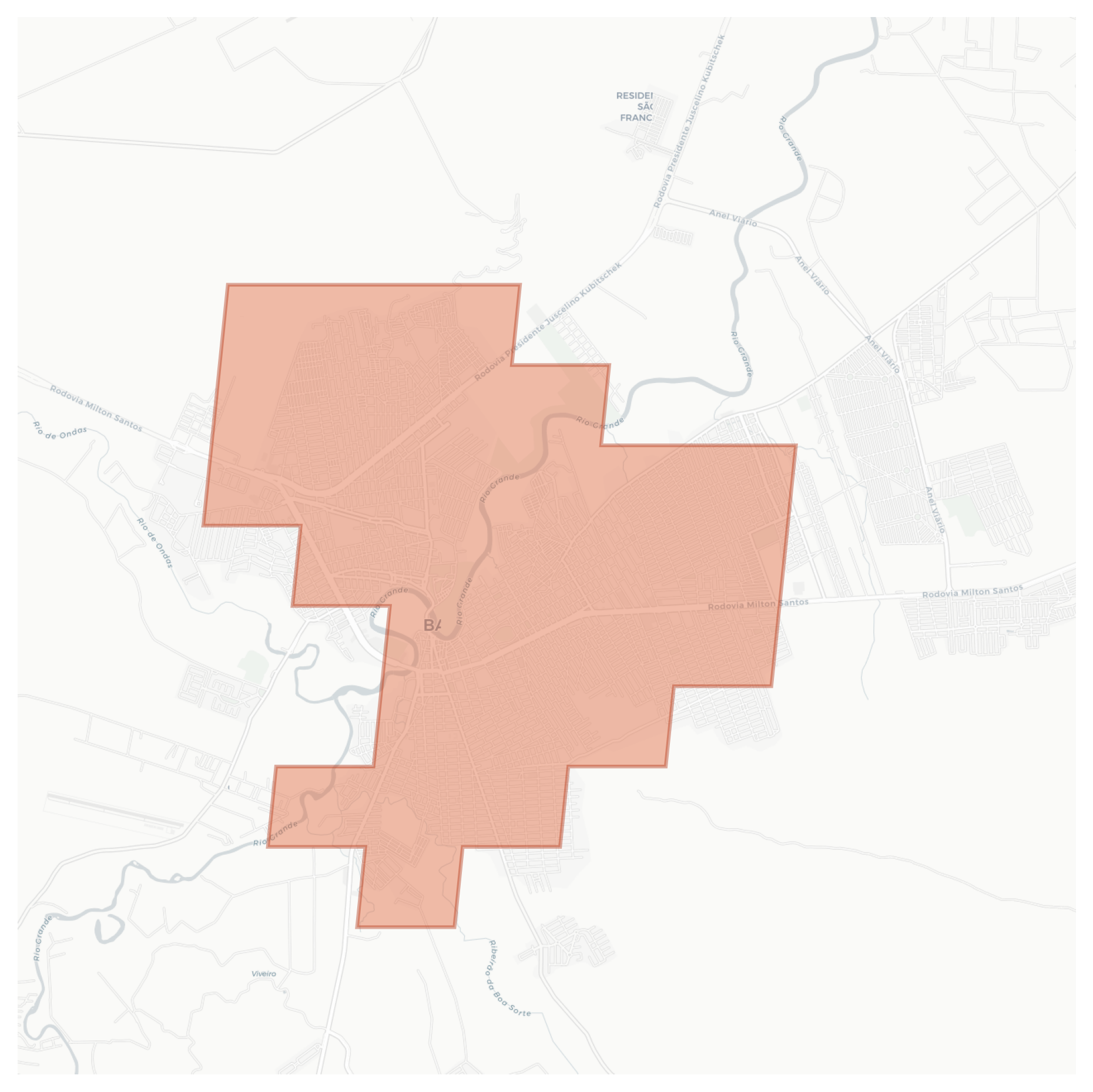 Barreiras geographic map