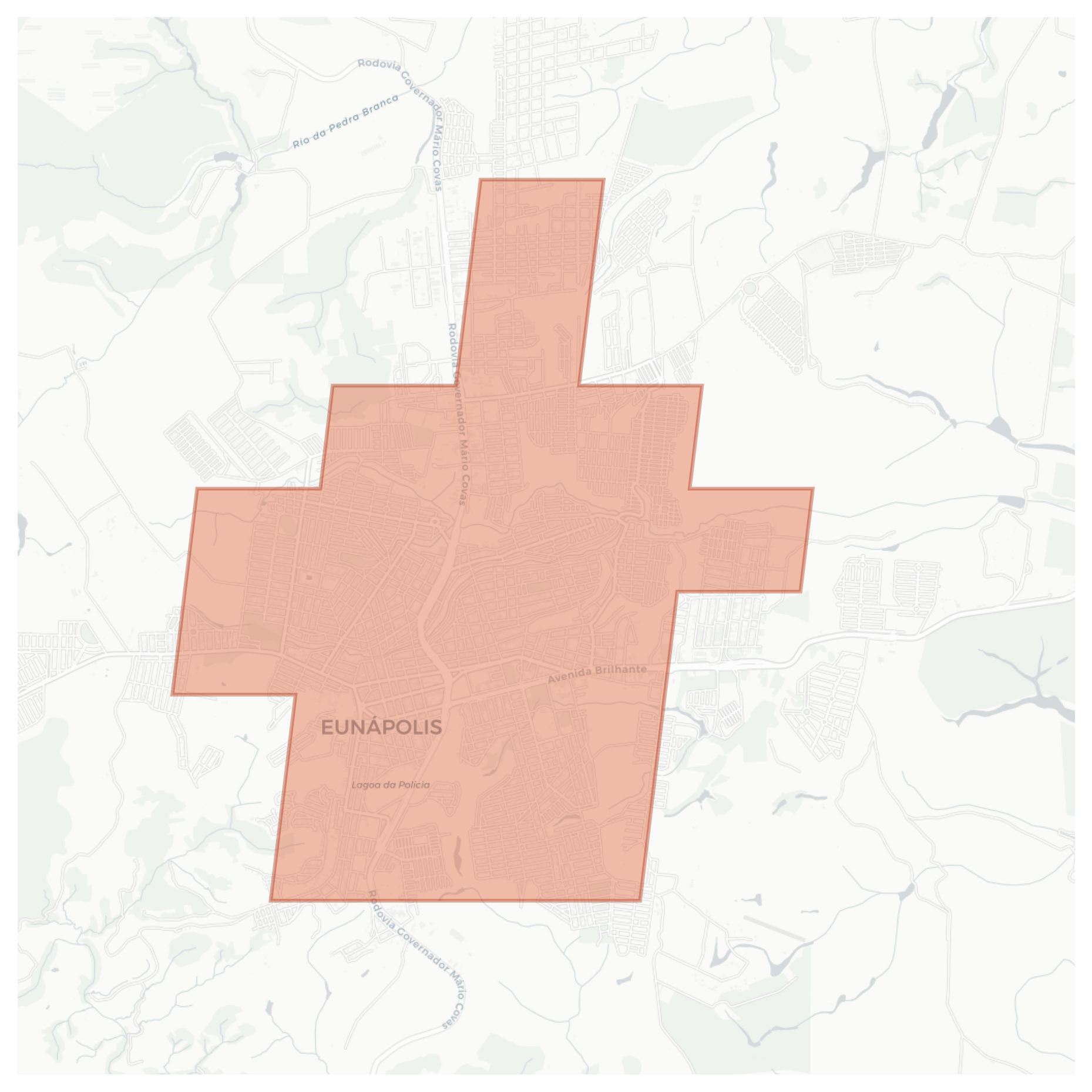 Eunápolis geographic map