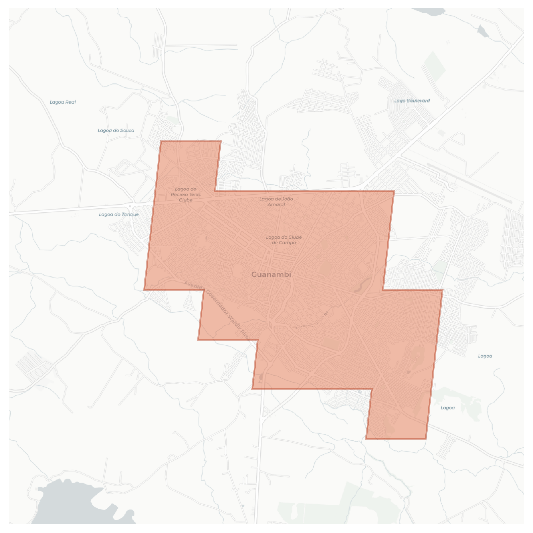 Guanambi geographic map
