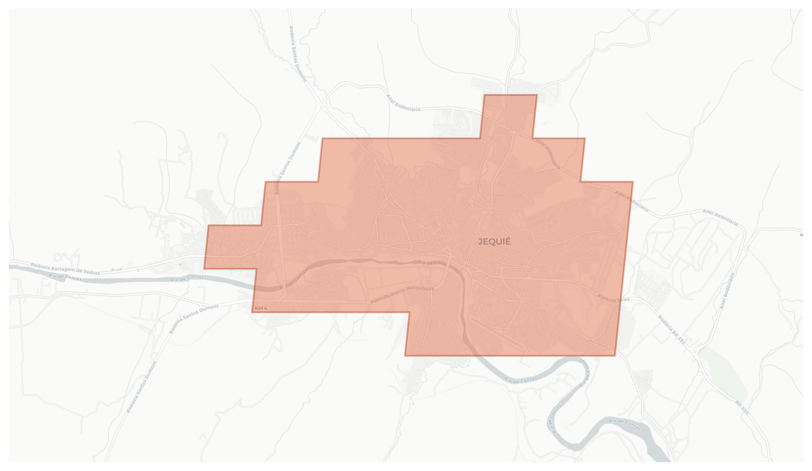 Jequié geographic map