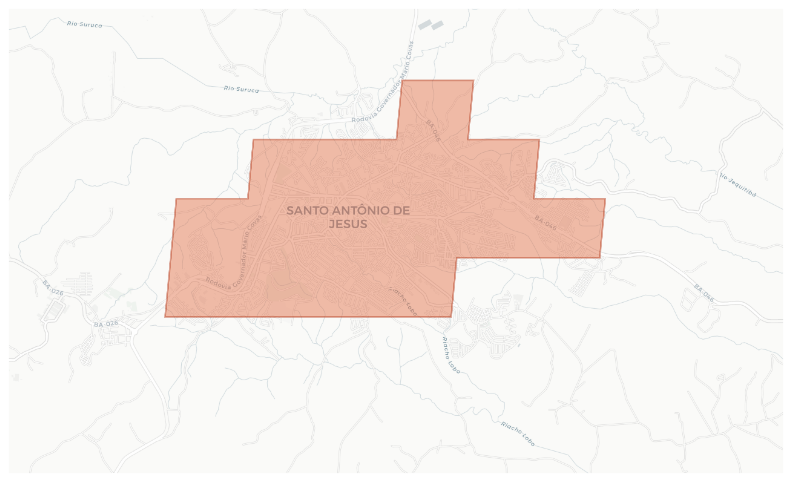 Santo Antônio de Jesus geographic map