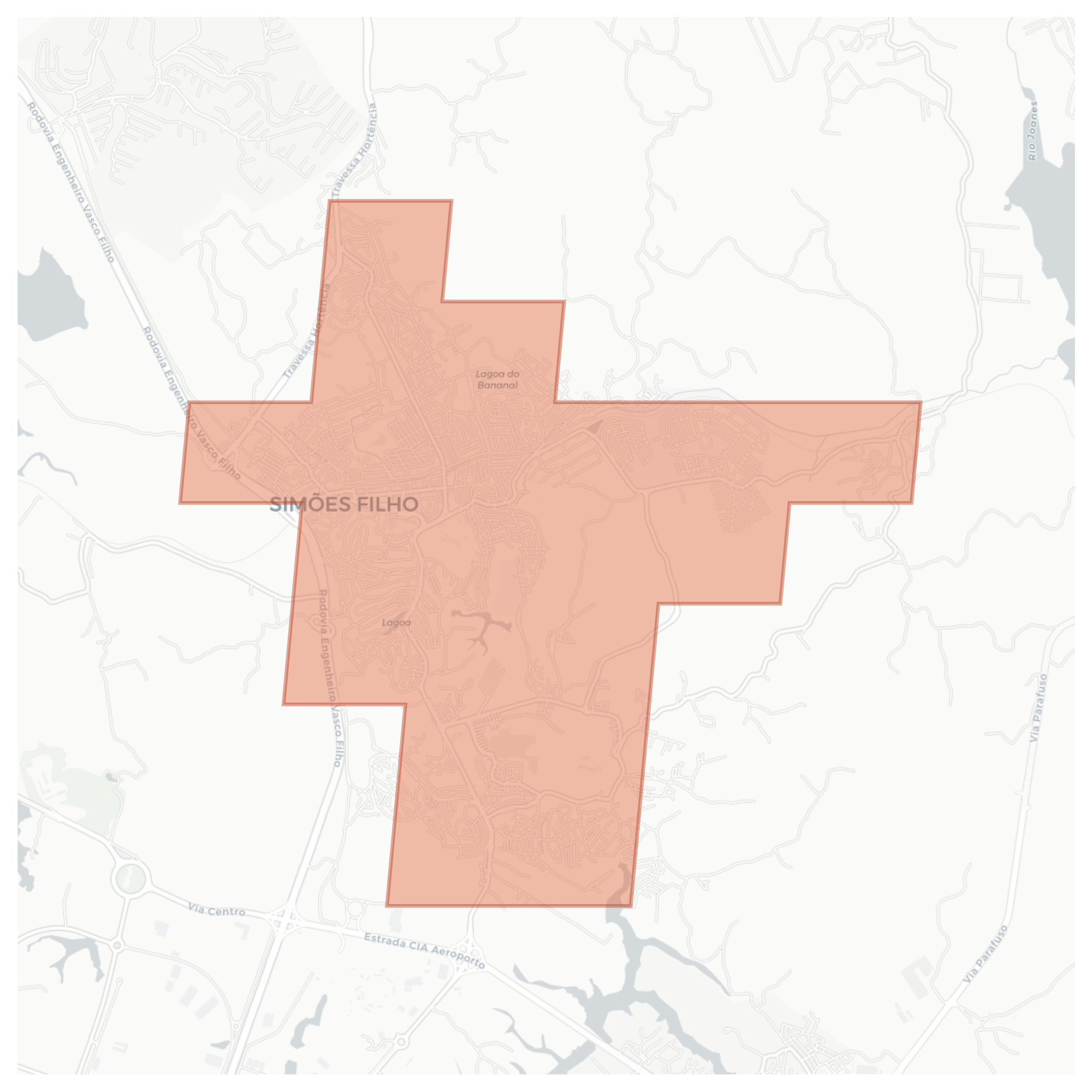 Simões Filho geographic map