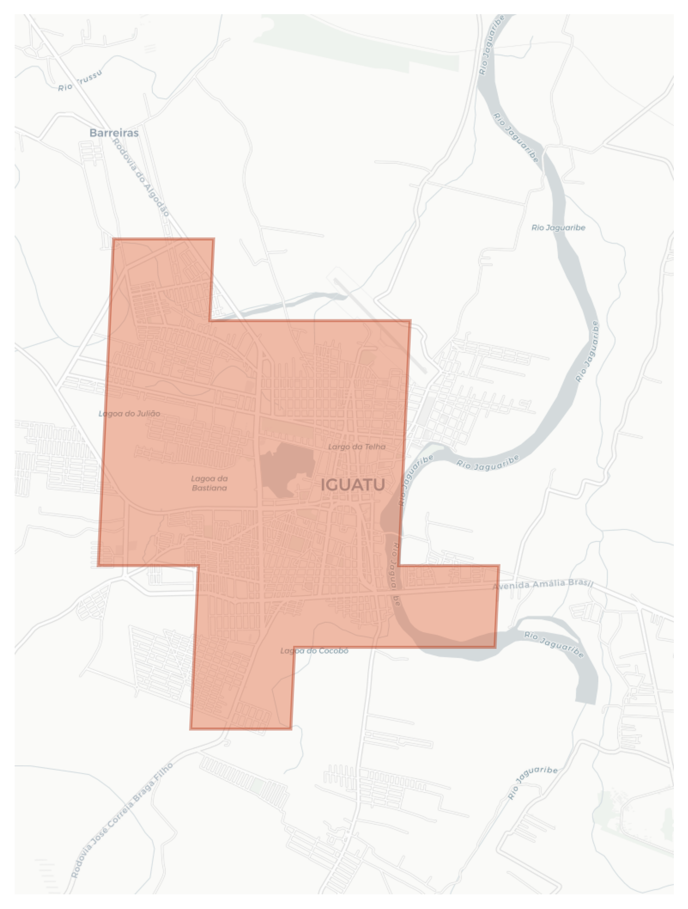 Iguatu geographic map