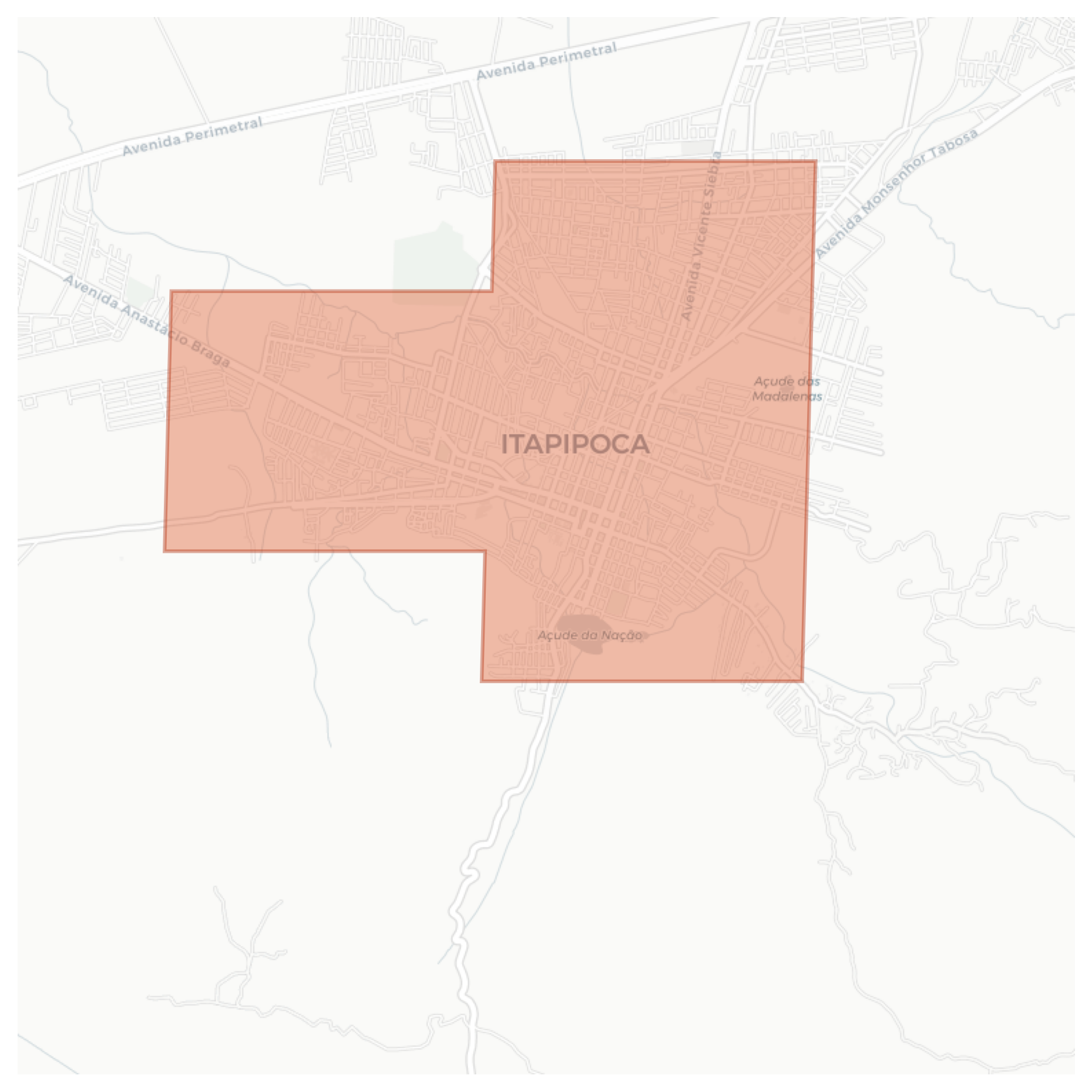 Itapipoca geographic map