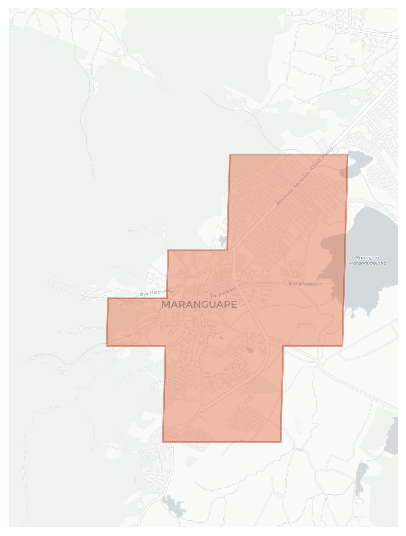 Maranguape geographic map