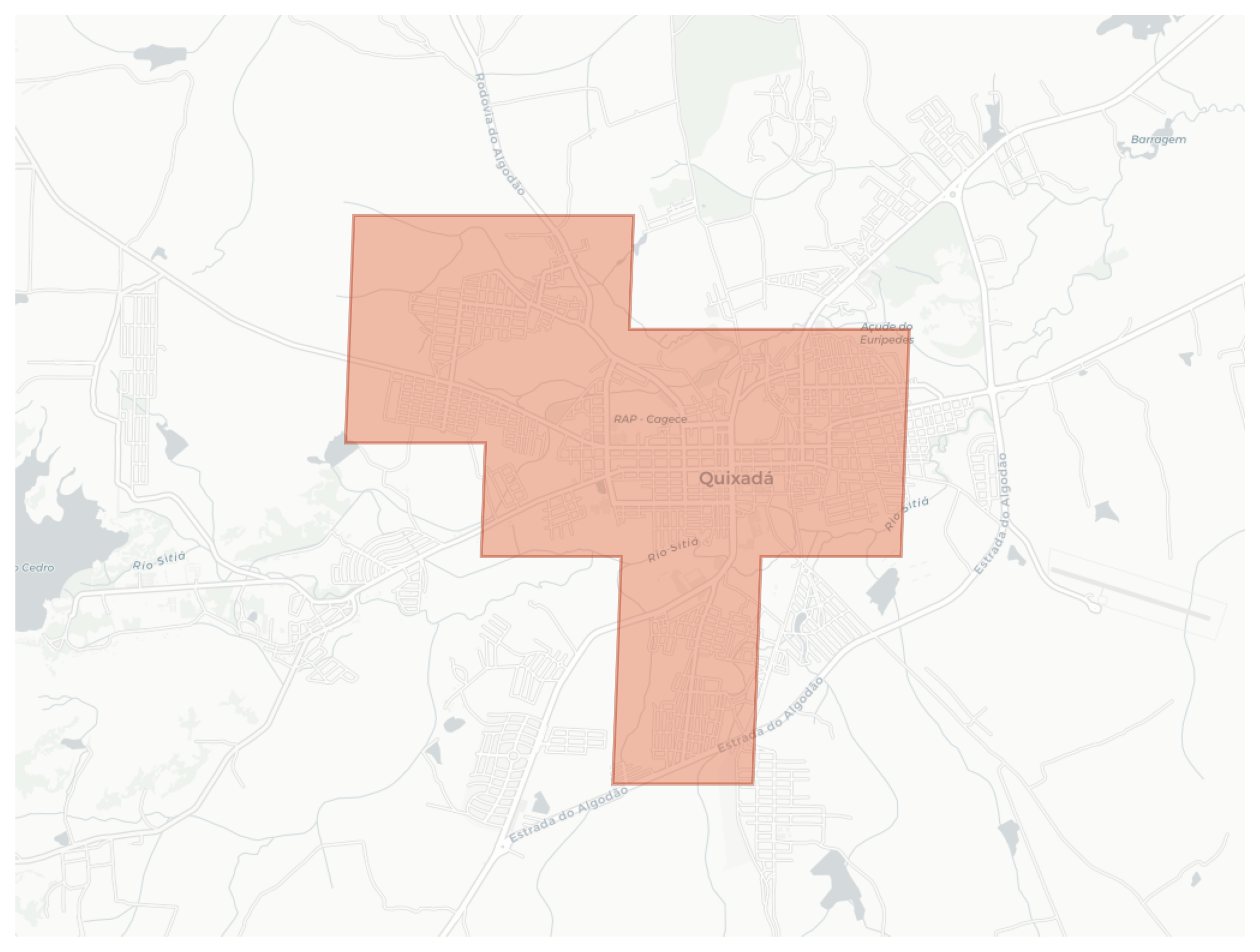 Quixadá geographic map