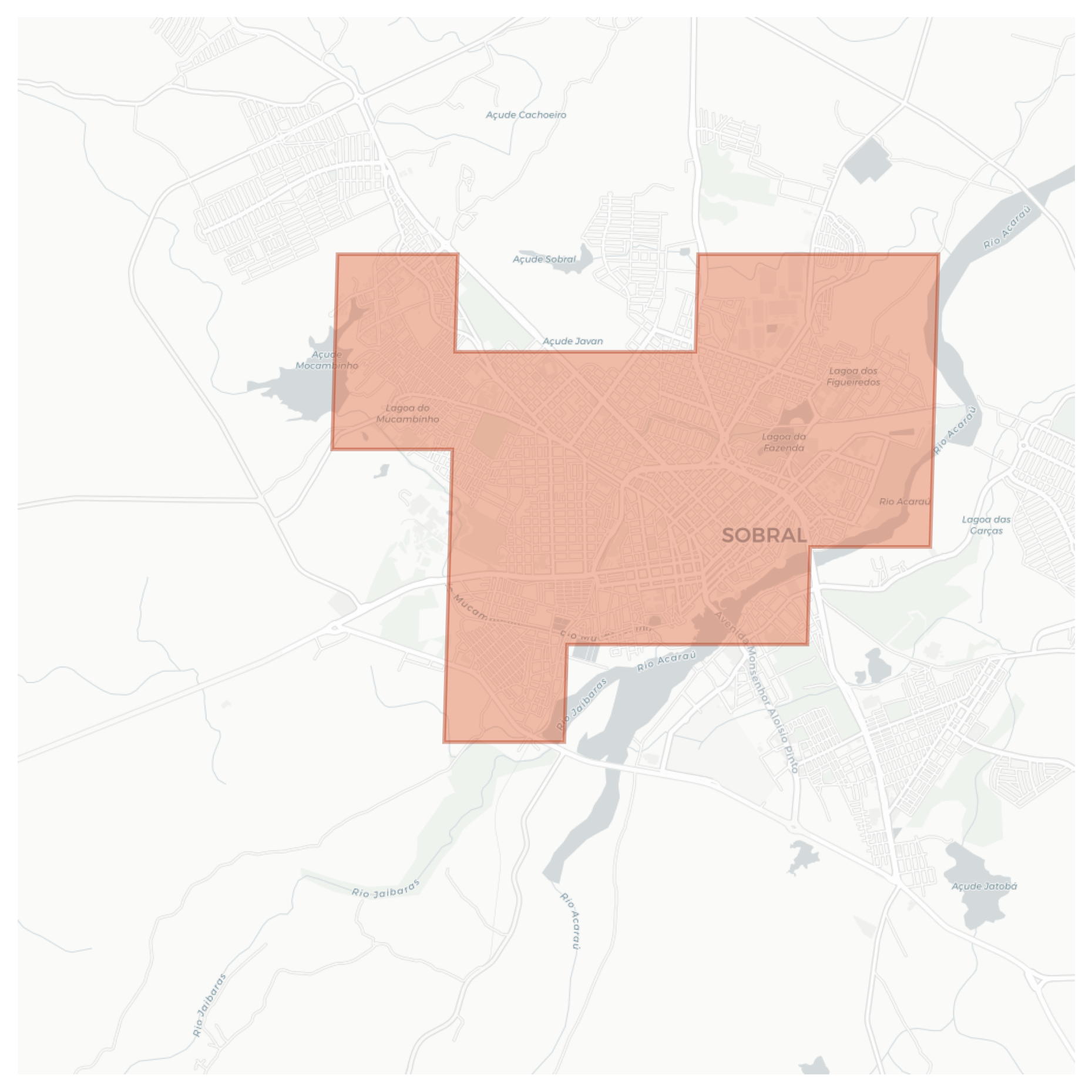 Sobral geographic map